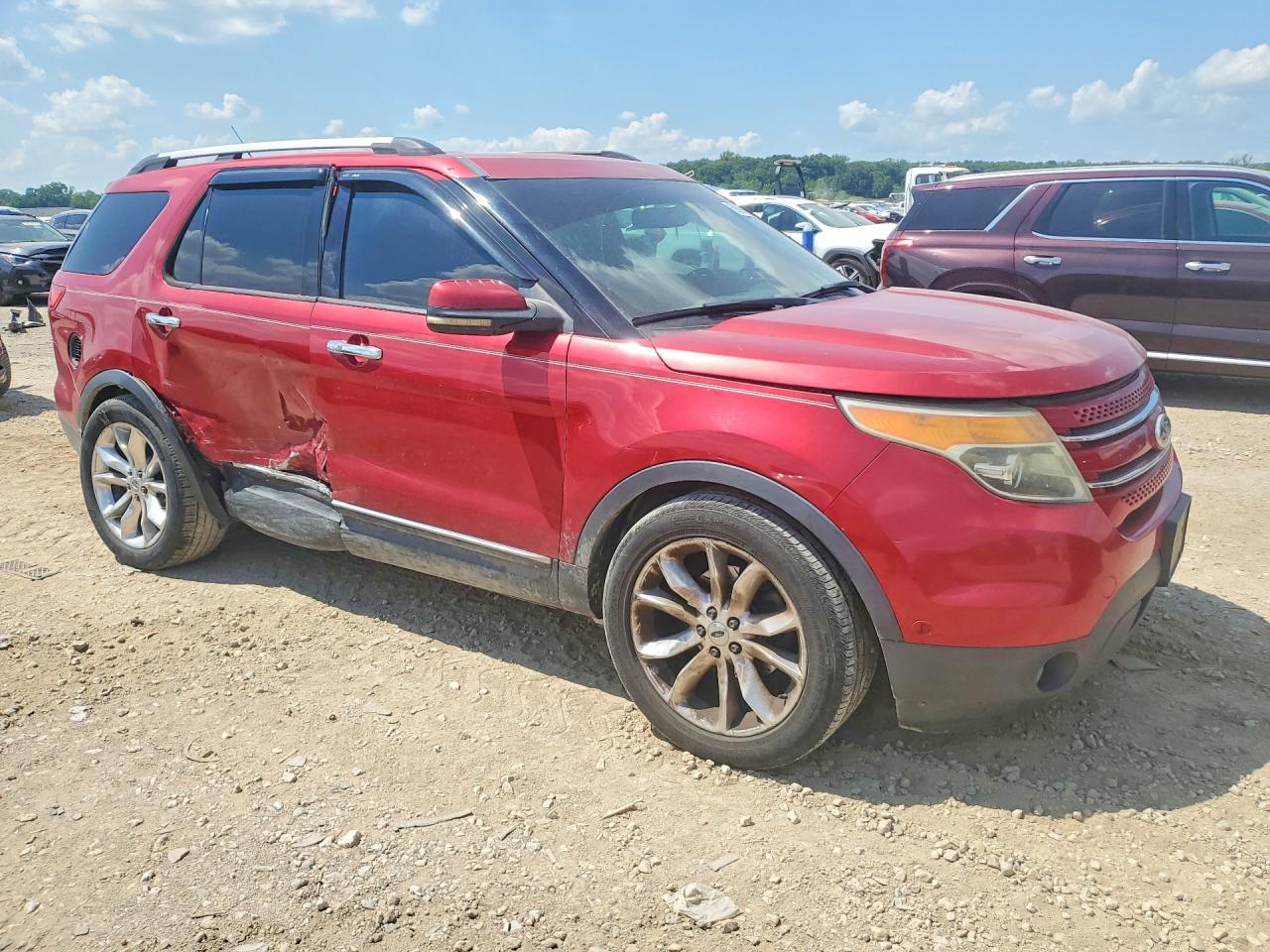 2011 Ford Explorer Limited Red vin: 1FMHK7F81BGA31640
