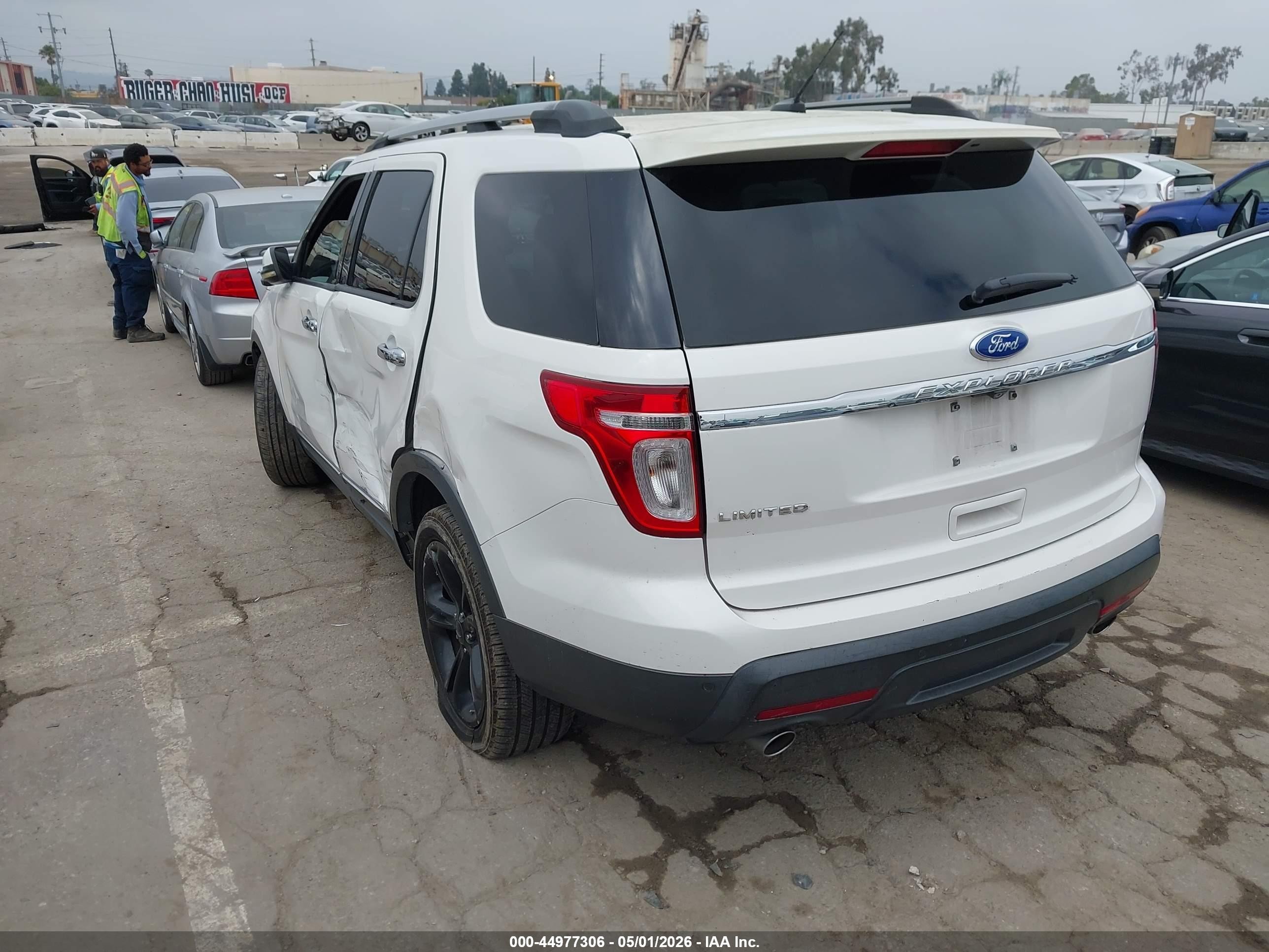 2011 Ford Explorer Limited White vin: 1FMHK7F81BGA46820