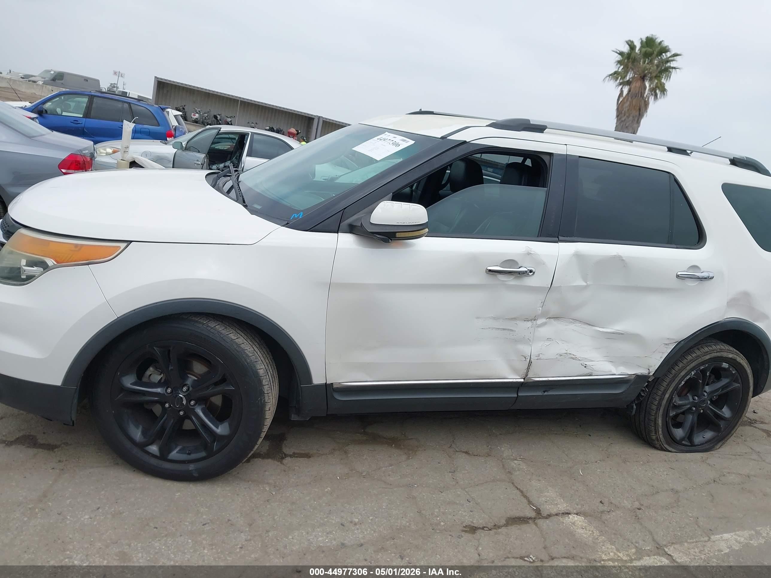 2011 Ford Explorer Limited White vin: 1FMHK7F81BGA46820
