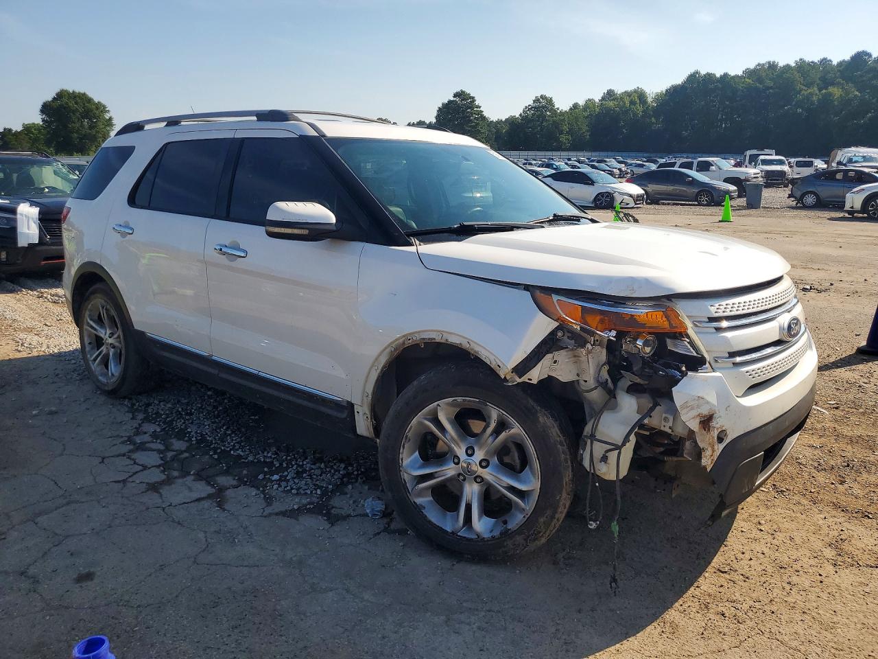 2011 Ford Explorer Limited White vin: 1FMHK7F81BGA53153