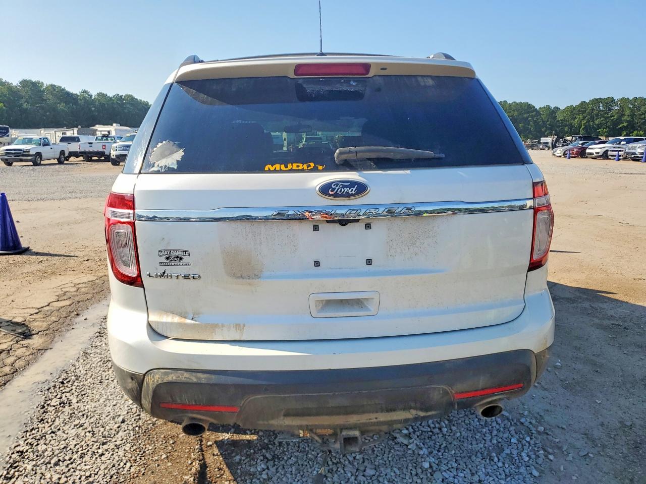 2011 Ford Explorer Limited White vin: 1FMHK7F81BGA53153