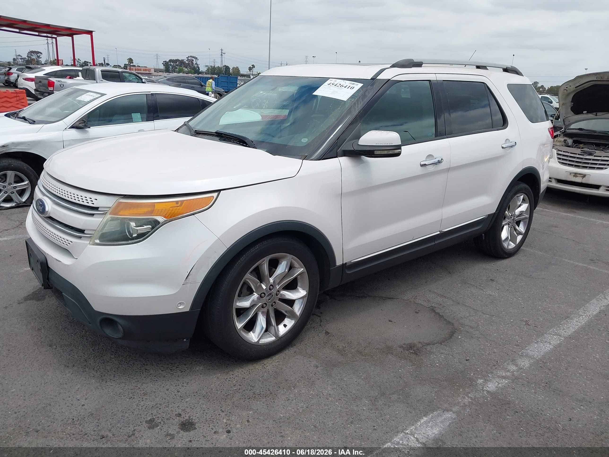 2011 Ford Explorer Limited Белый vin: 1FMHK7F81BGA73077