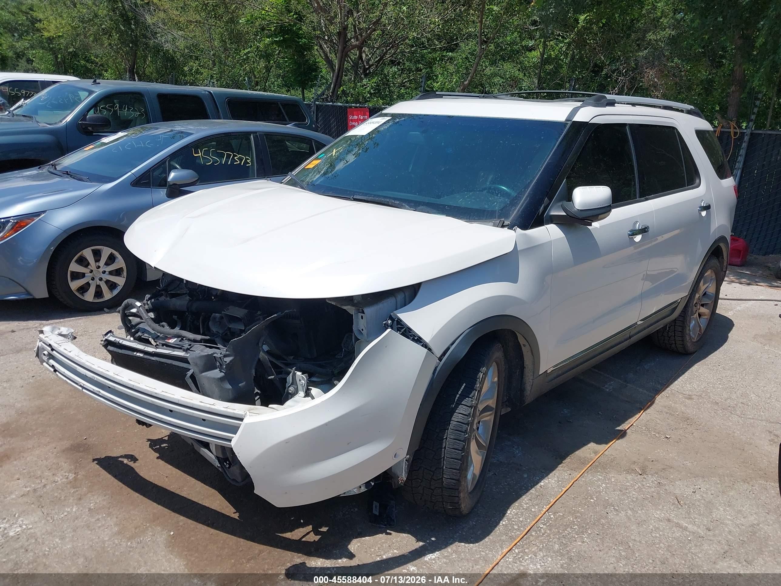 2011 Ford Explorer Limited White vin: 1FMHK7F81BGA87464