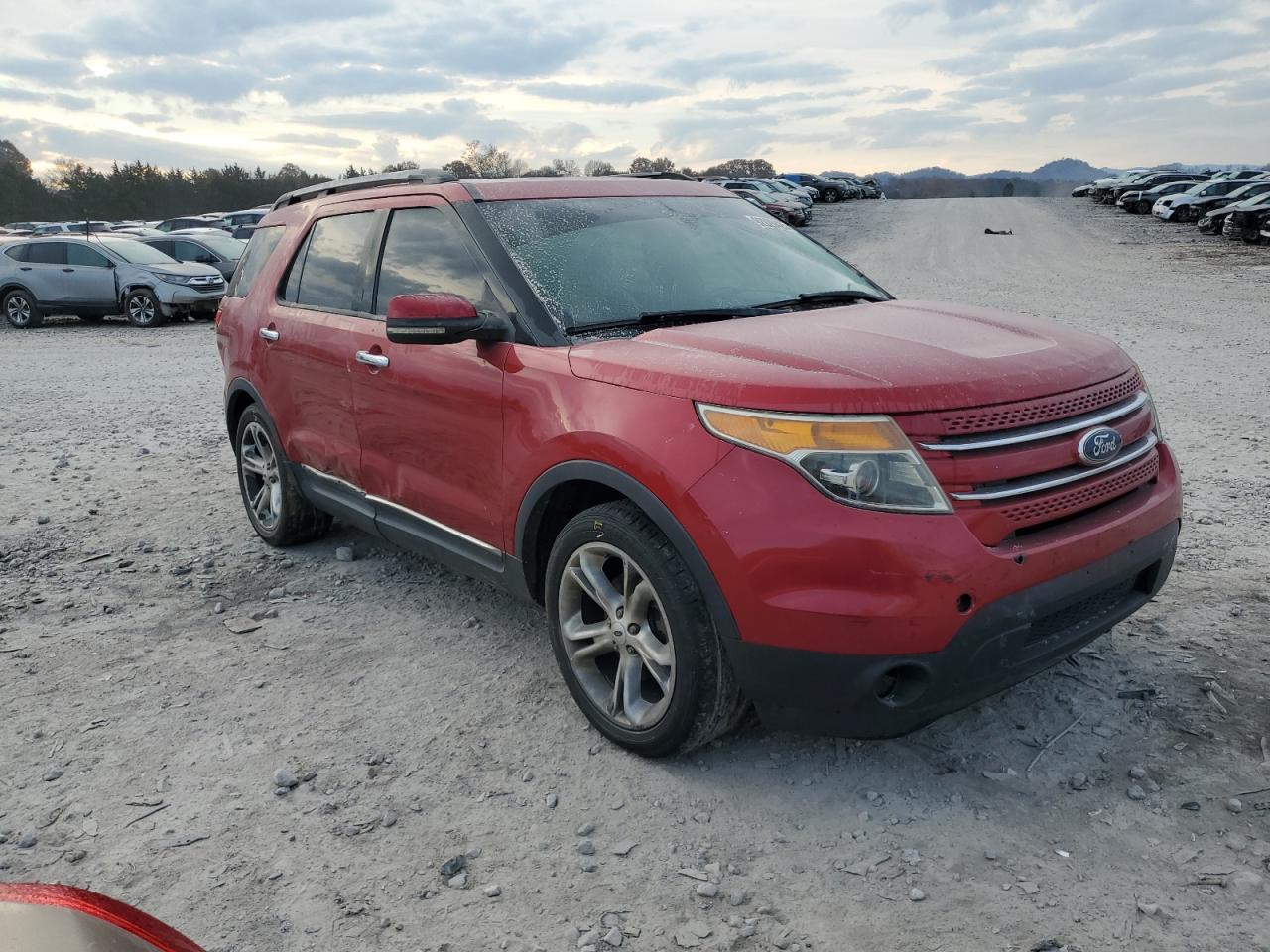 2012 Ford Explorer Limited Red vin: 1FMHK7F81CGA43059