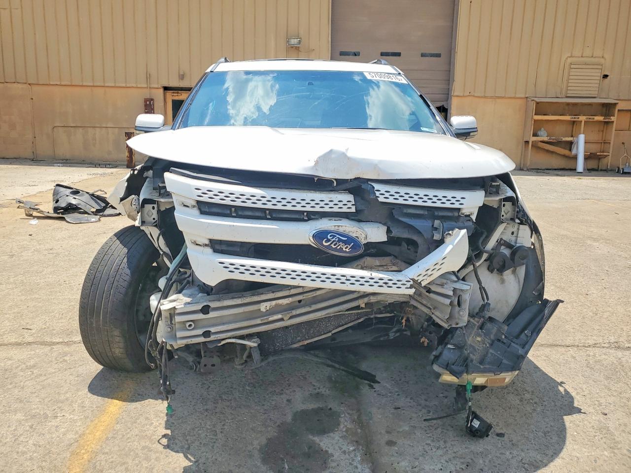 2011 Ford Explorer Limited White vin: 1FMHK7F82BGA73654