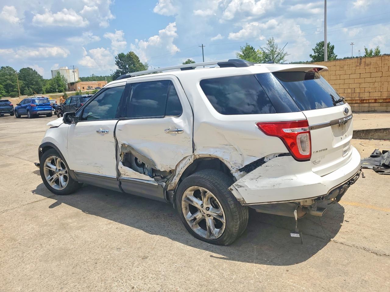 2011 Ford Explorer Limited White vin: 1FMHK7F82BGA73654