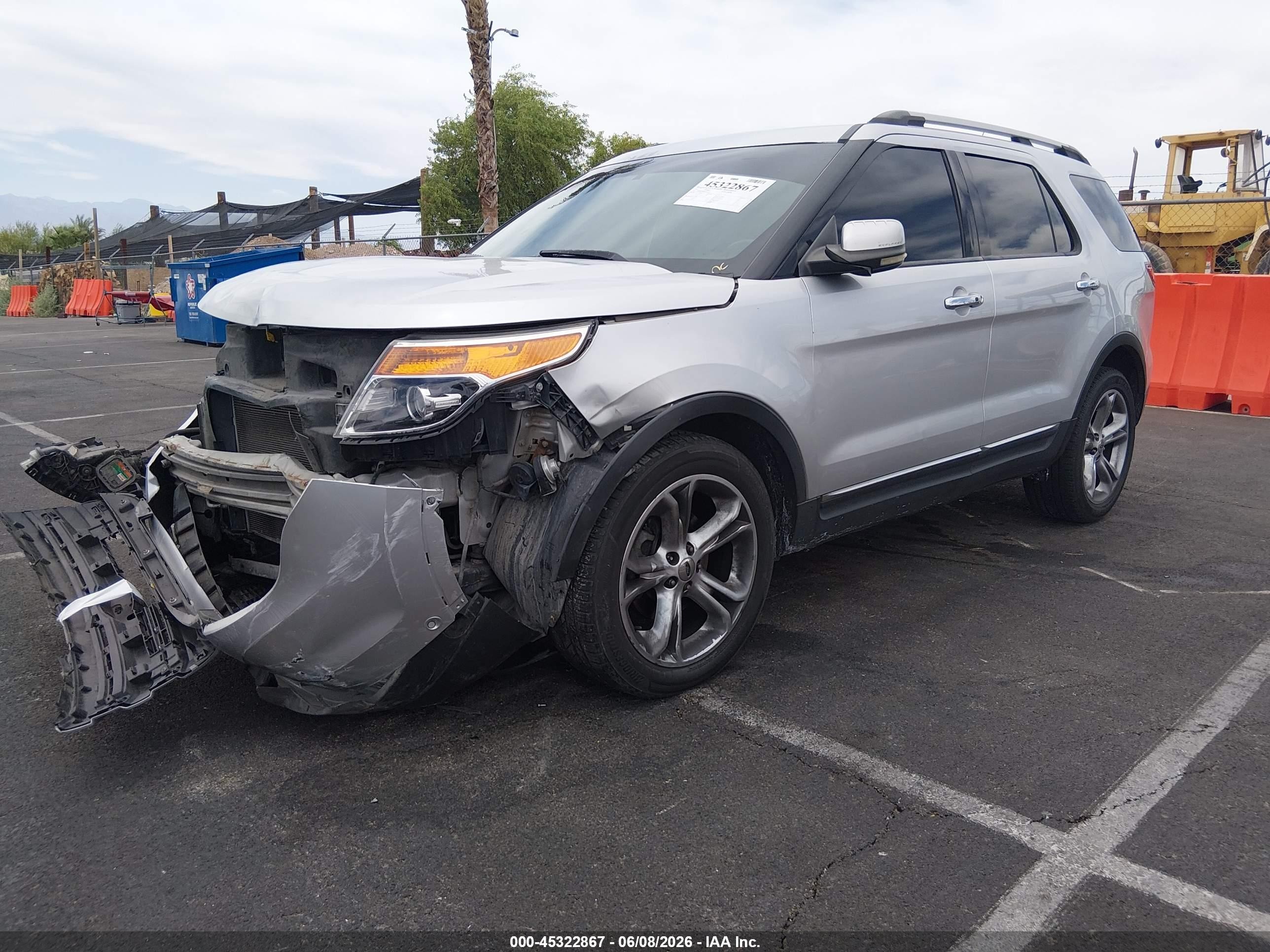2011 Ford Explorer Limited Silver vin: 1FMHK7F83BGA31364