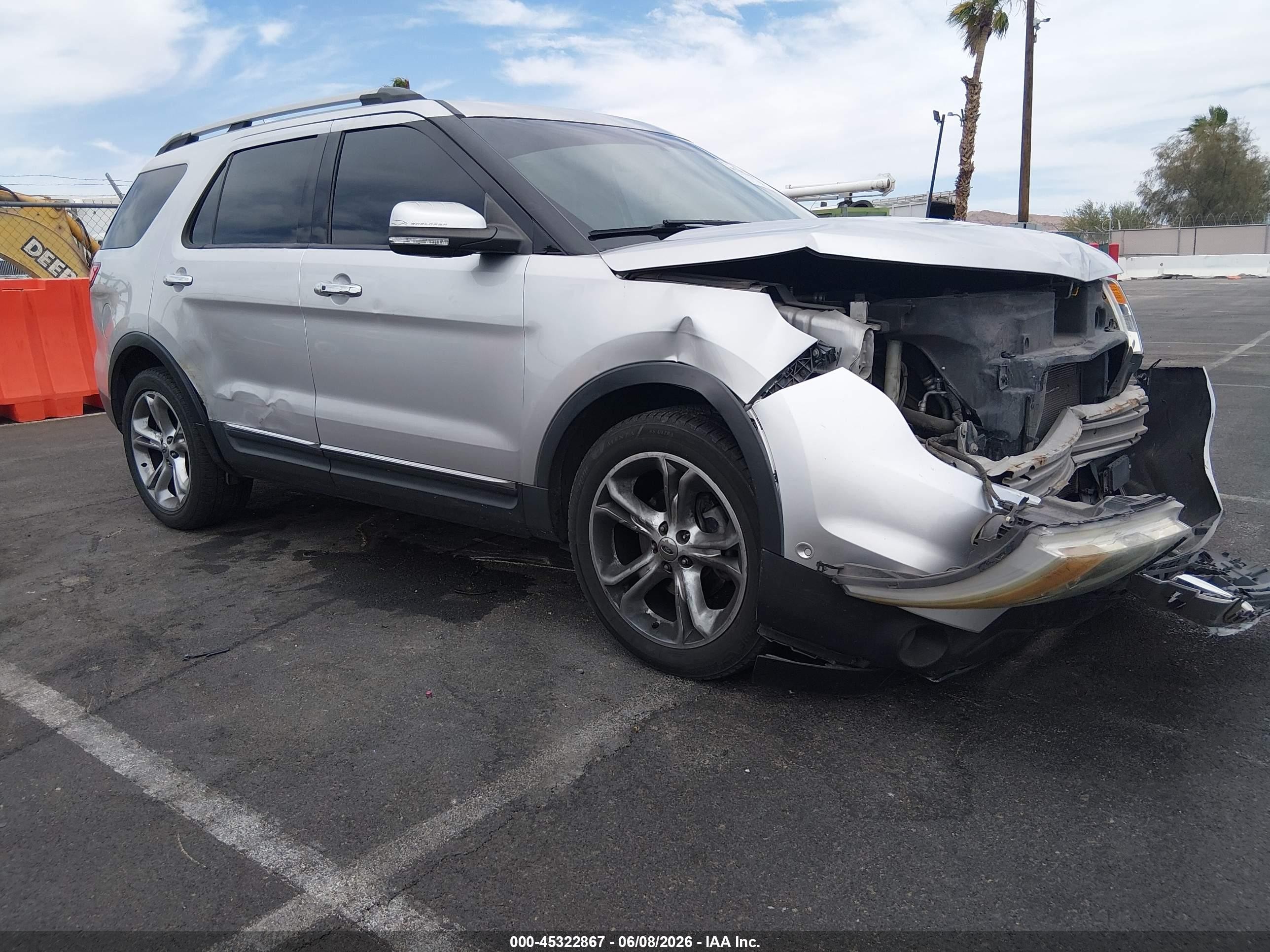 2011 Ford Explorer Limited Silver vin: 1FMHK7F83BGA31364