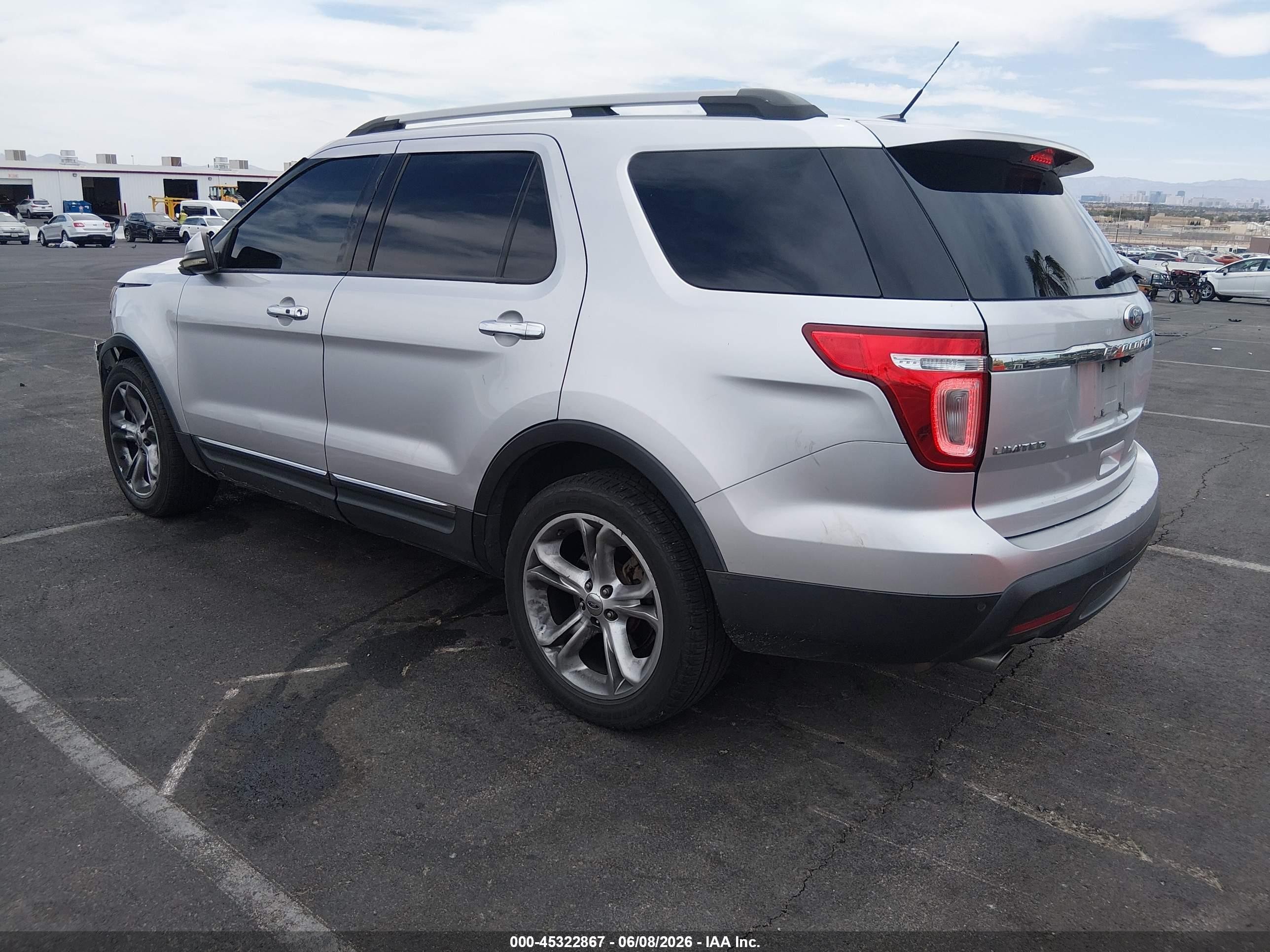 2011 Ford Explorer Limited Silver vin: 1FMHK7F83BGA31364