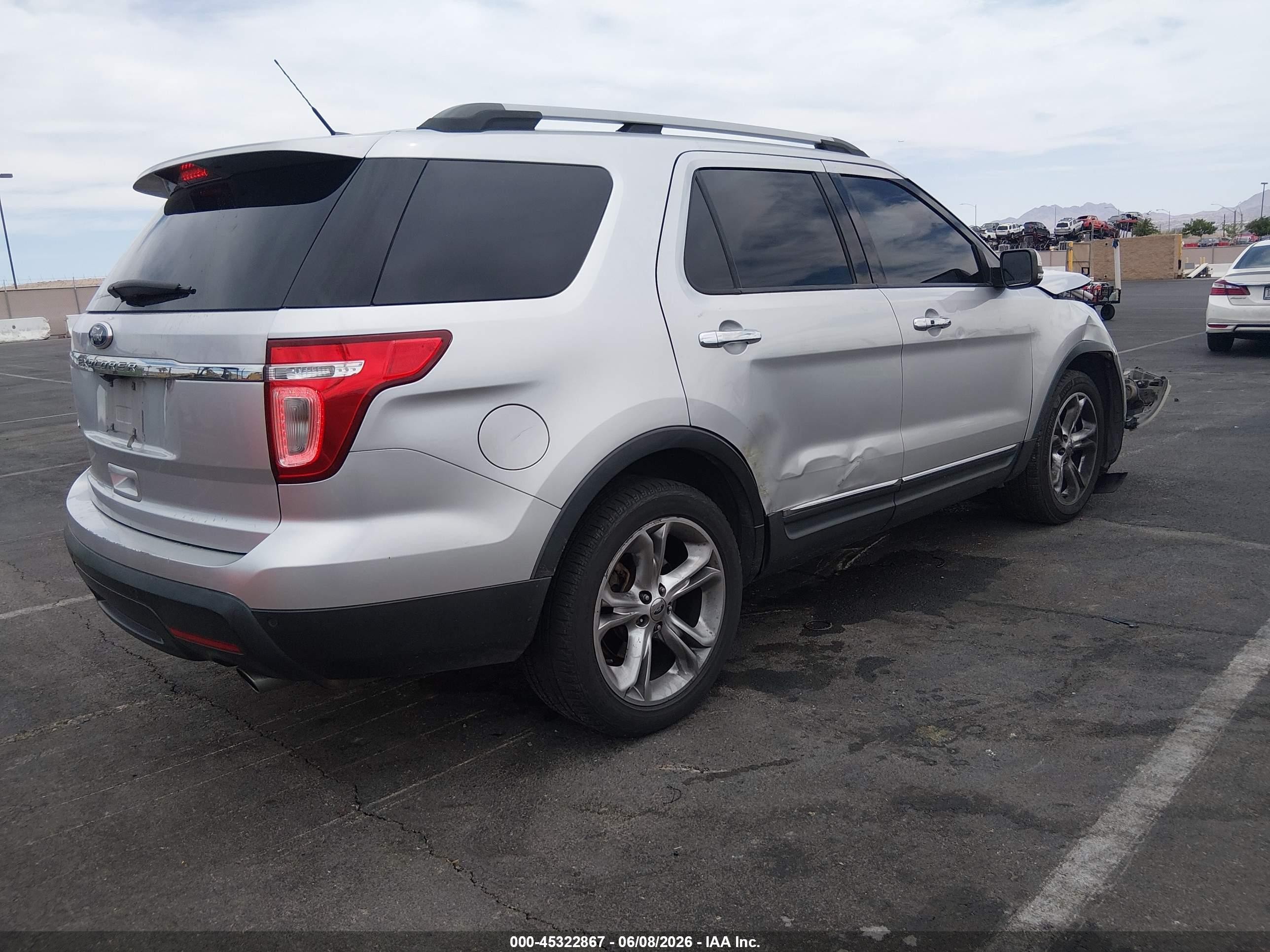 2011 Ford Explorer Limited Silver vin: 1FMHK7F83BGA31364