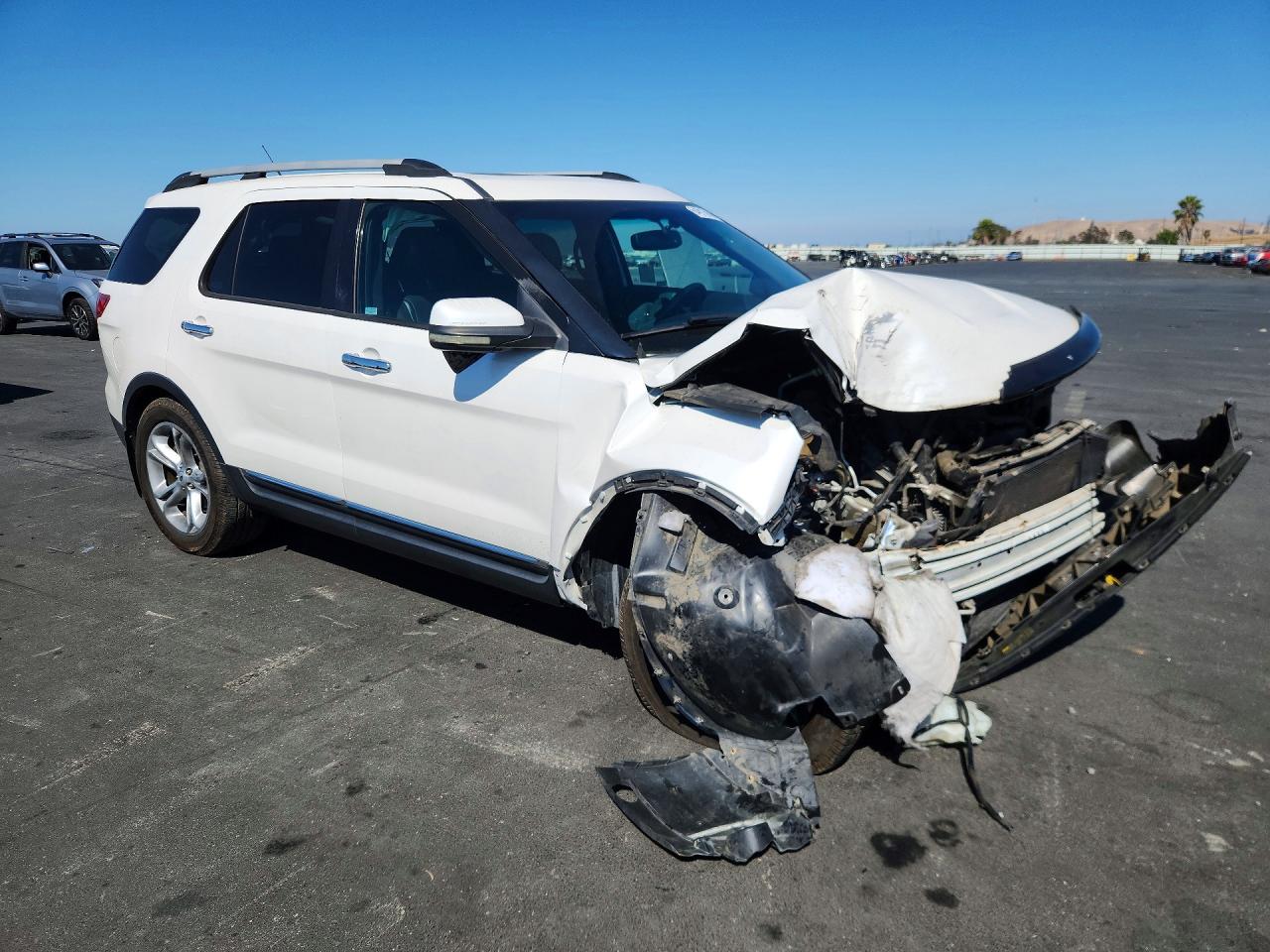 2012 Ford Explorer Limited White vin: 1FMHK7F83CGA83983