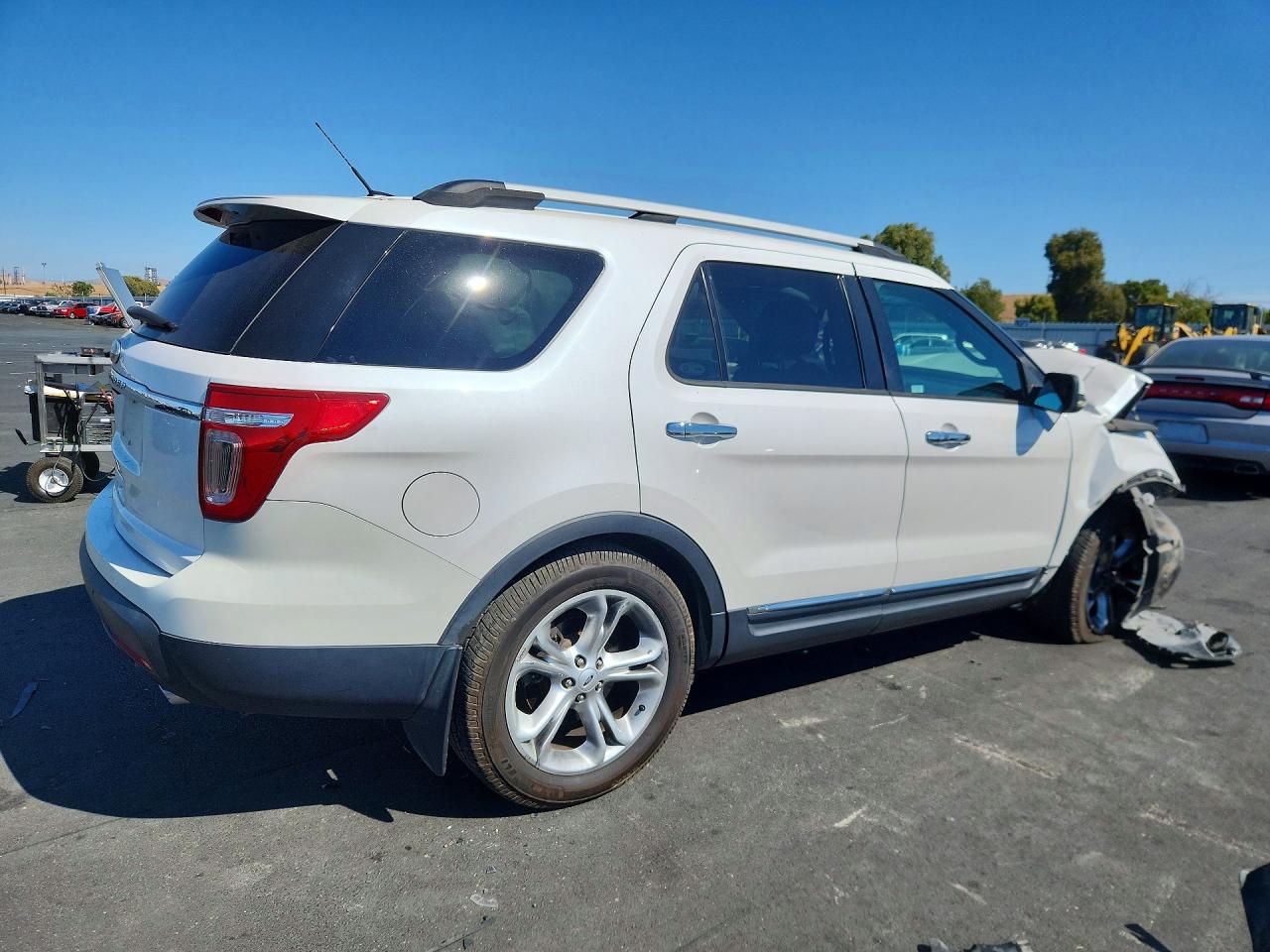 2012 Ford Explorer Limited White vin: 1FMHK7F83CGA83983