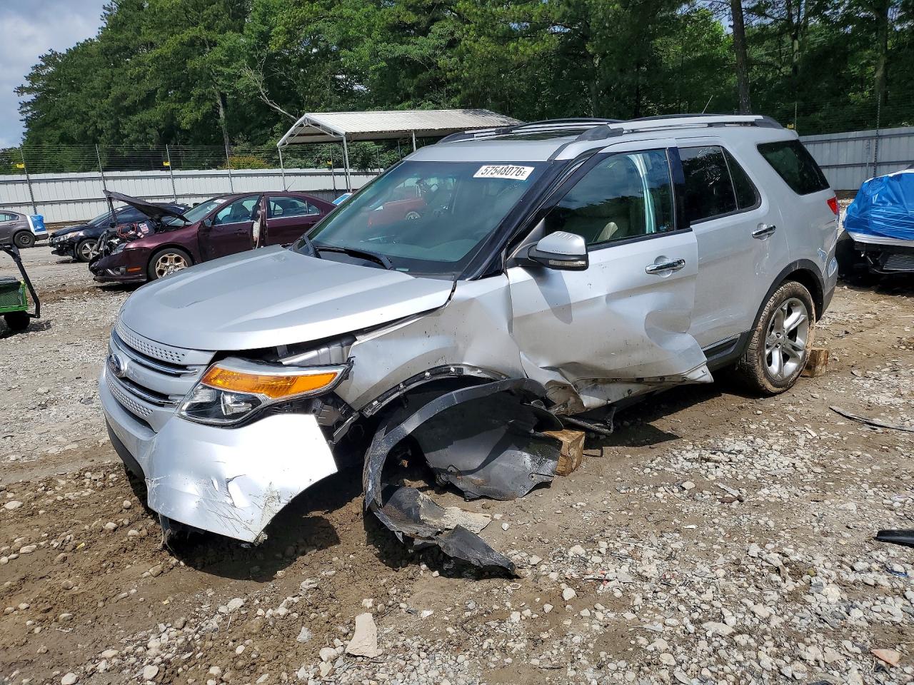 2011 Ford Explorer Limited Silver vin: 1FMHK7F84BGA29977