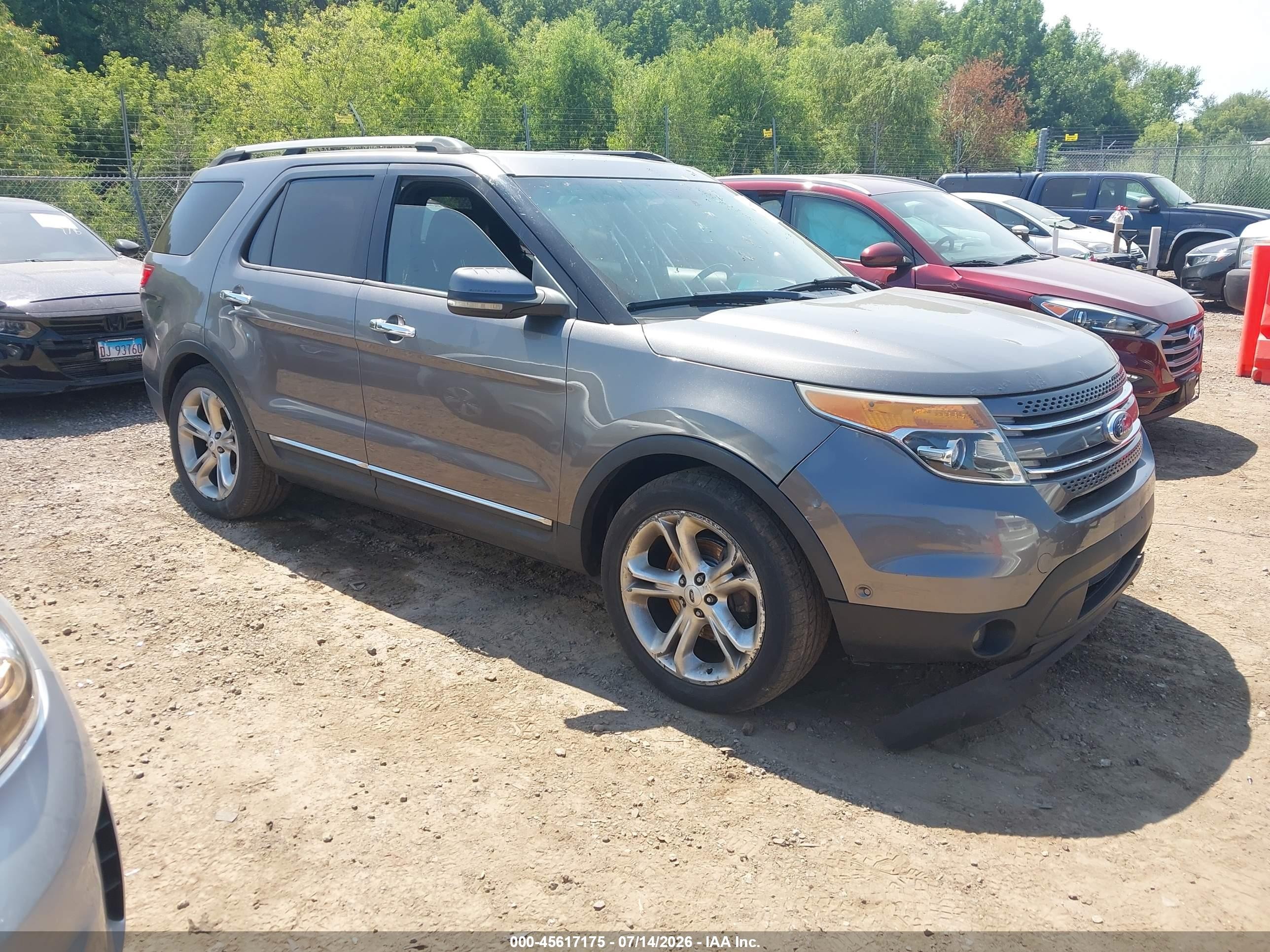 2012 Ford Explorer Limited Gray vin: 1FMHK7F84CGA09861