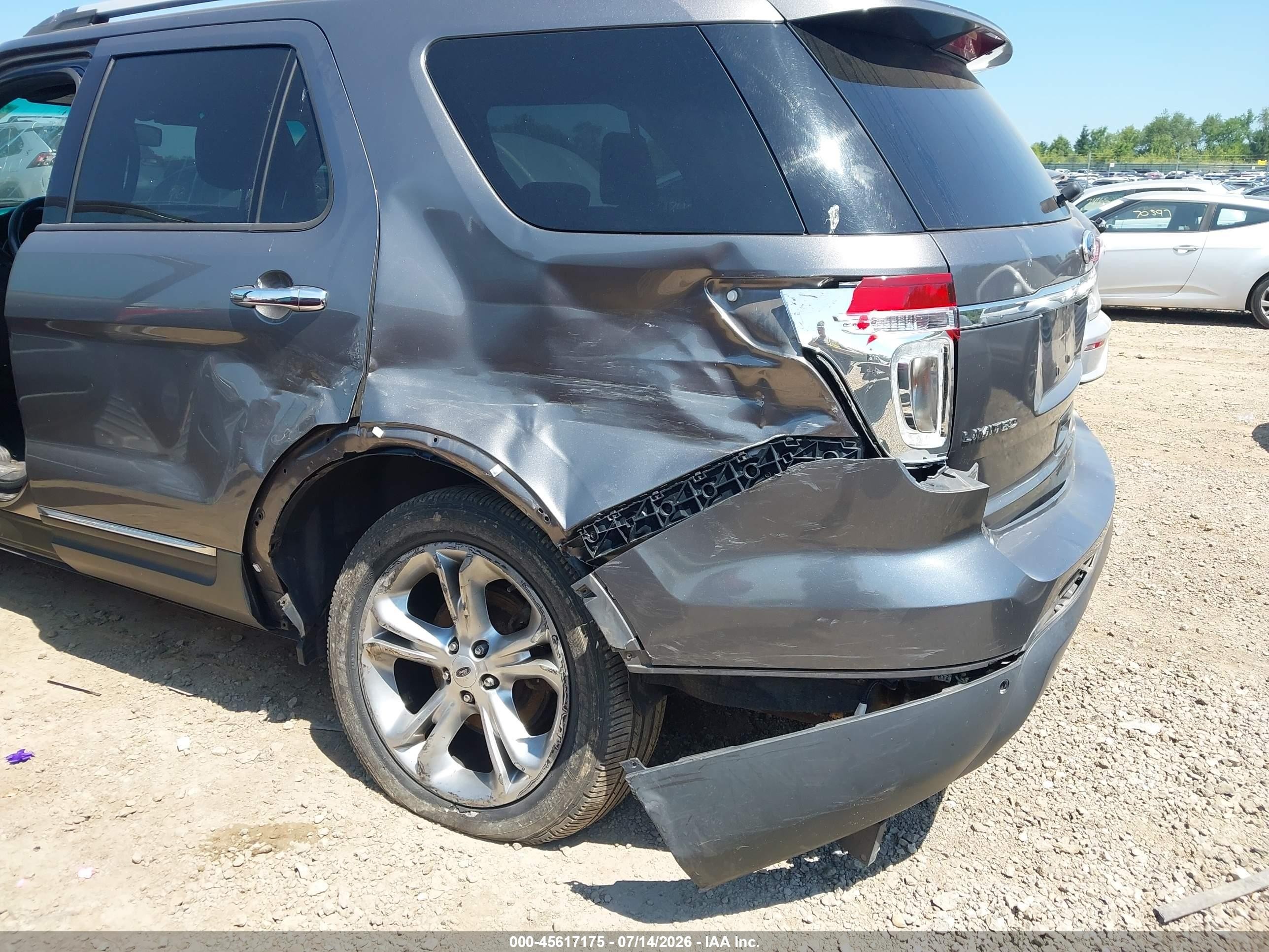 2012 Ford Explorer Limited Gray vin: 1FMHK7F84CGA09861