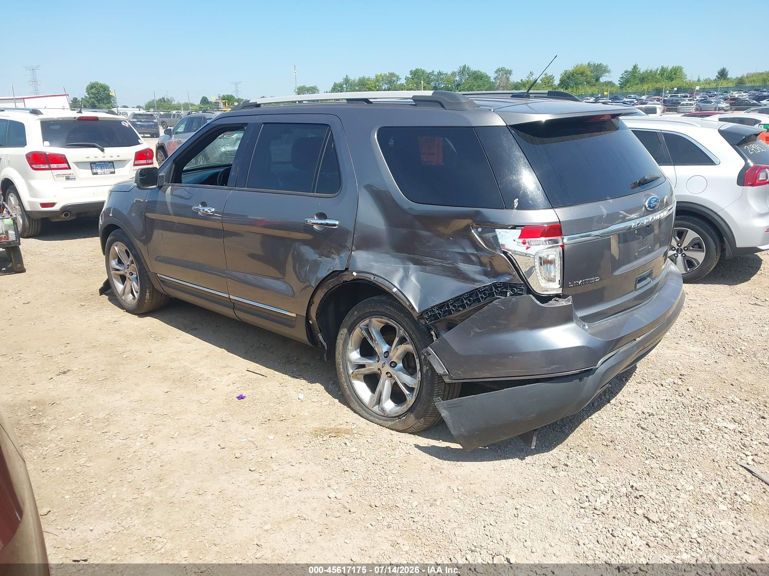 2012 Ford Explorer Limited Gray vin: 1FMHK7F84CGA09861