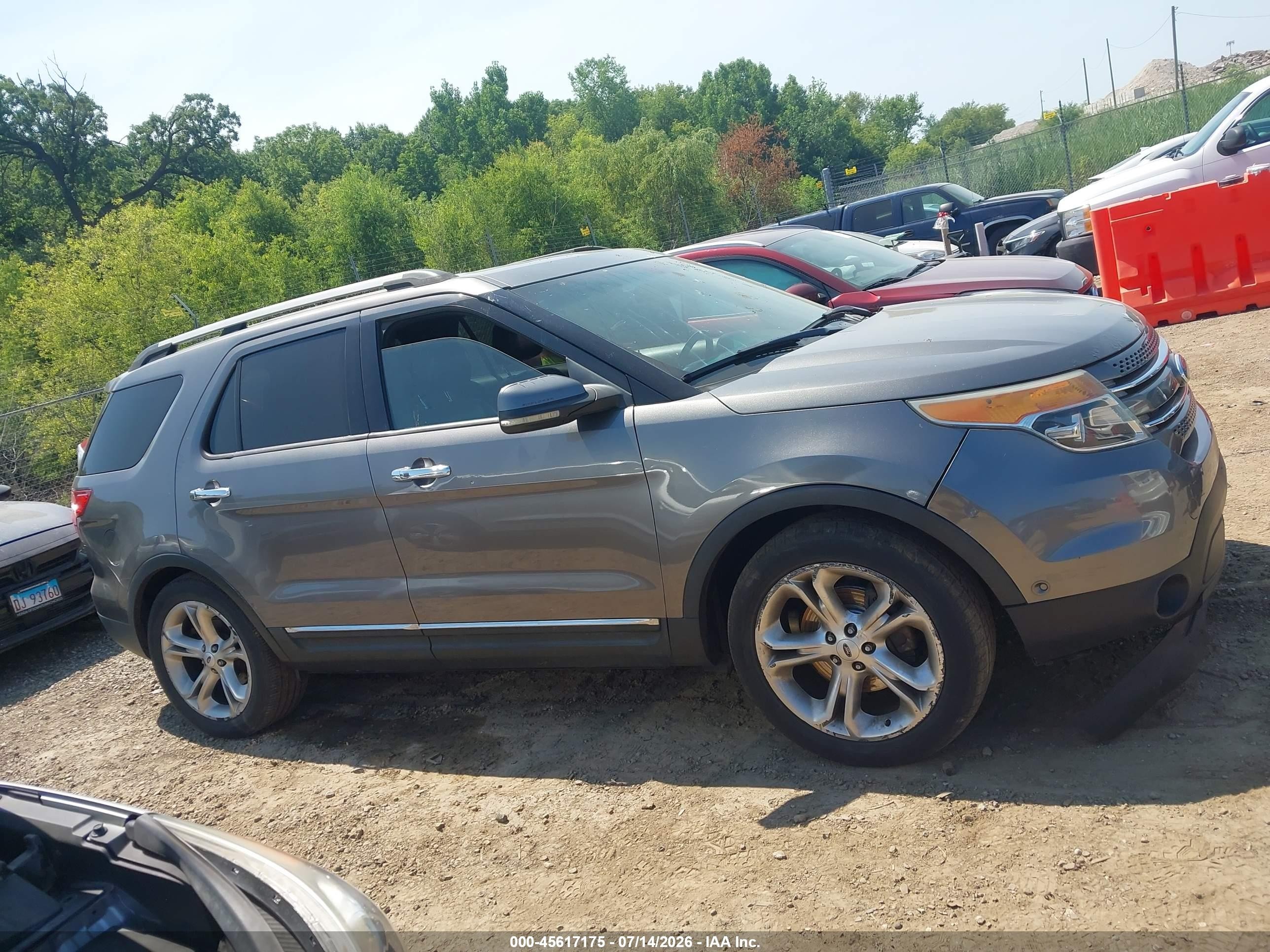 2012 Ford Explorer Limited Gray vin: 1FMHK7F84CGA09861