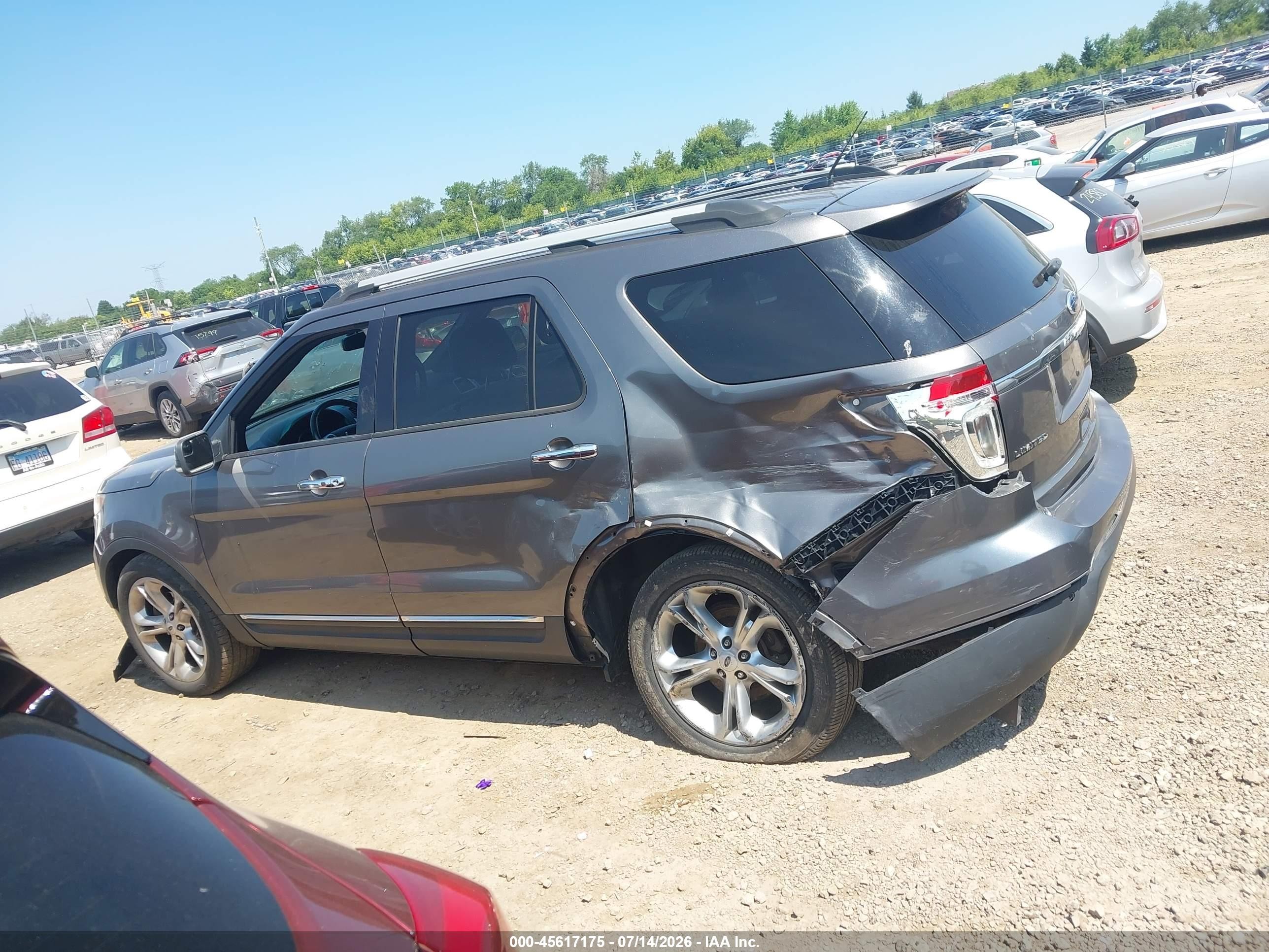 2012 Ford Explorer Limited Gray vin: 1FMHK7F84CGA09861
