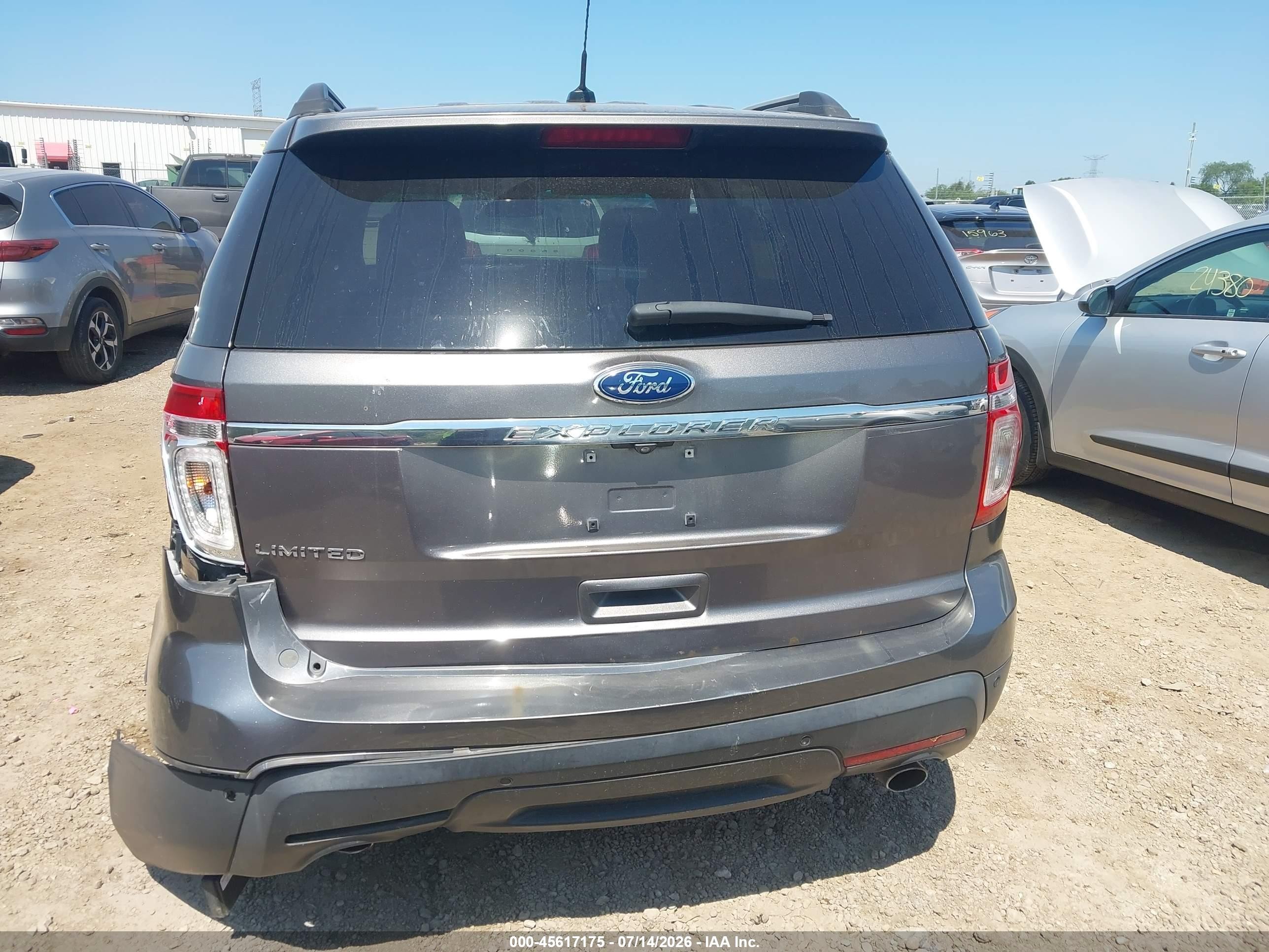 2012 Ford Explorer Limited Gray vin: 1FMHK7F84CGA09861
