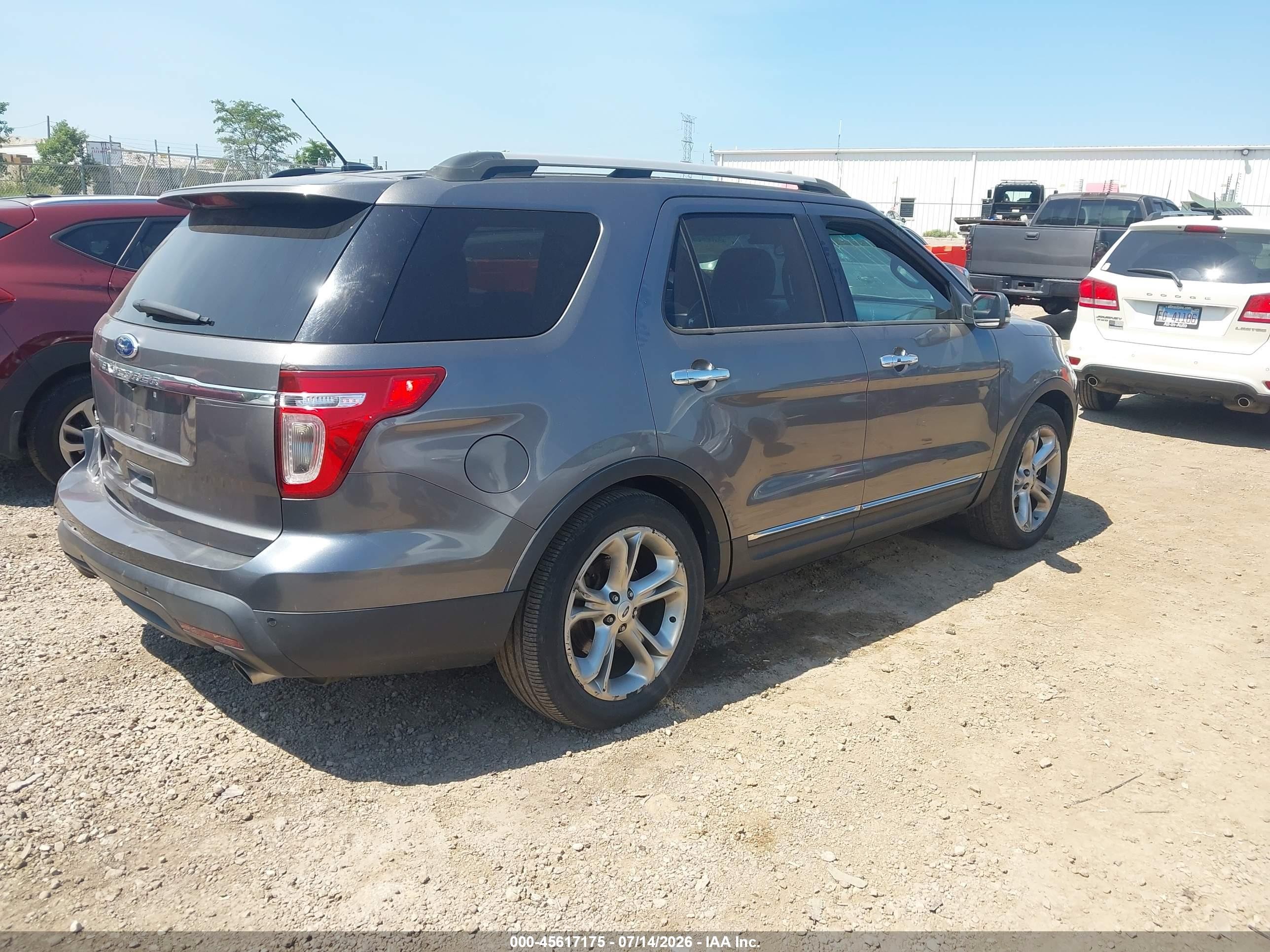 2012 Ford Explorer Limited Gray vin: 1FMHK7F84CGA09861