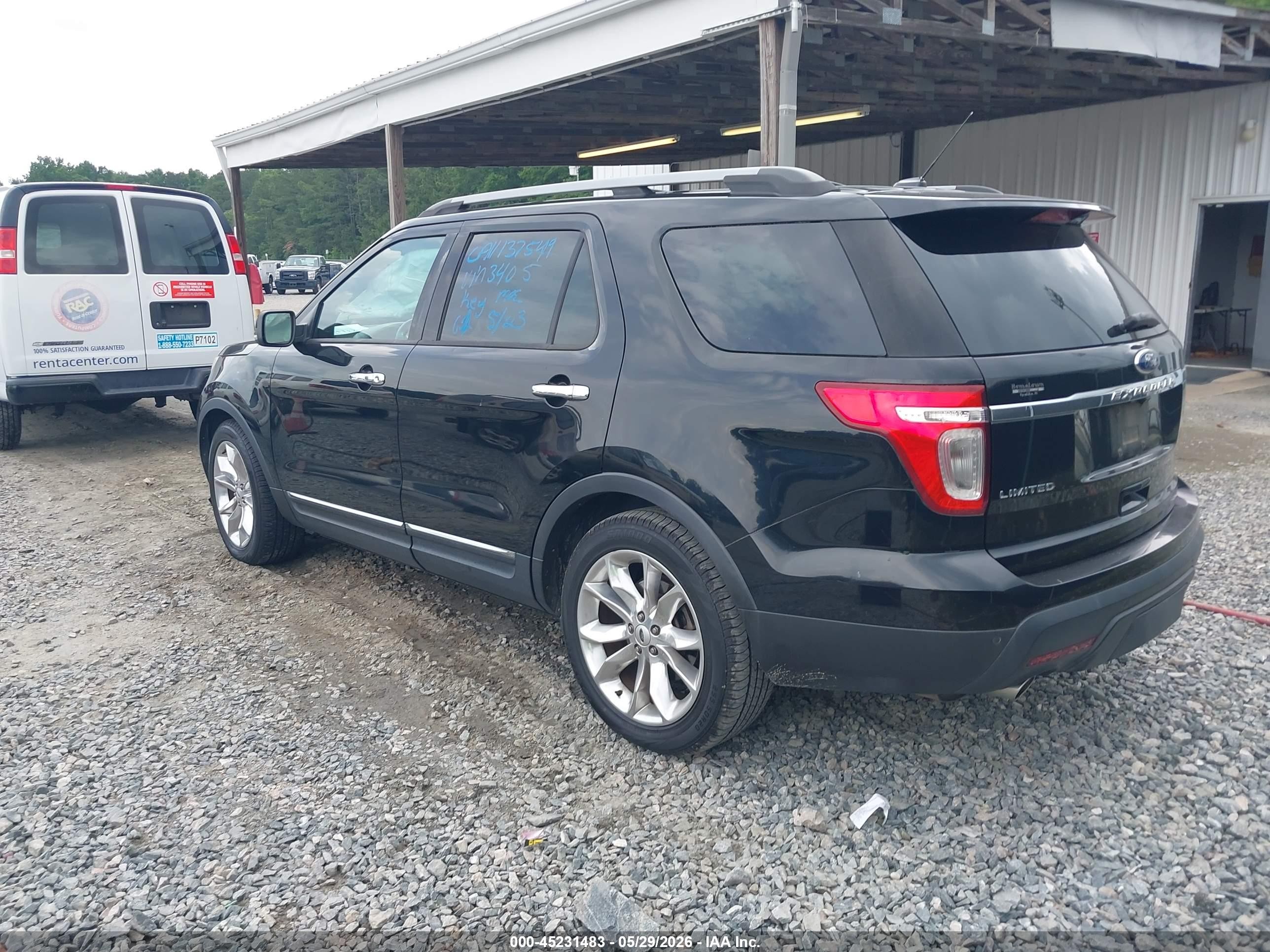 2012 Ford Explorer Limited Black vin: 1FMHK7F84CGA23405