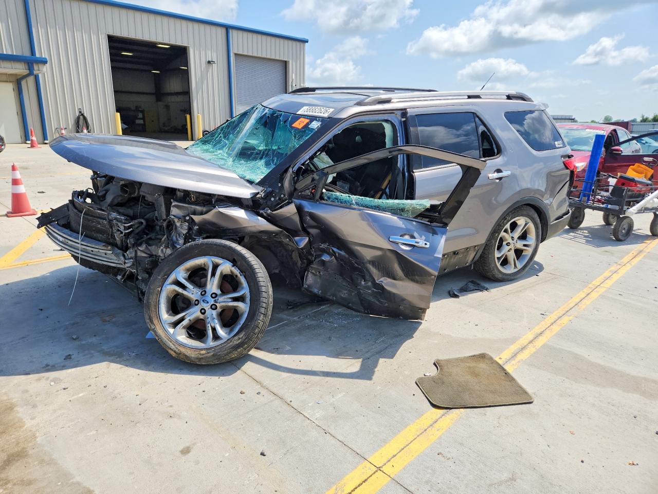 2011 Ford Explorer Limited Gray vin: 1FMHK7F85BGA69453