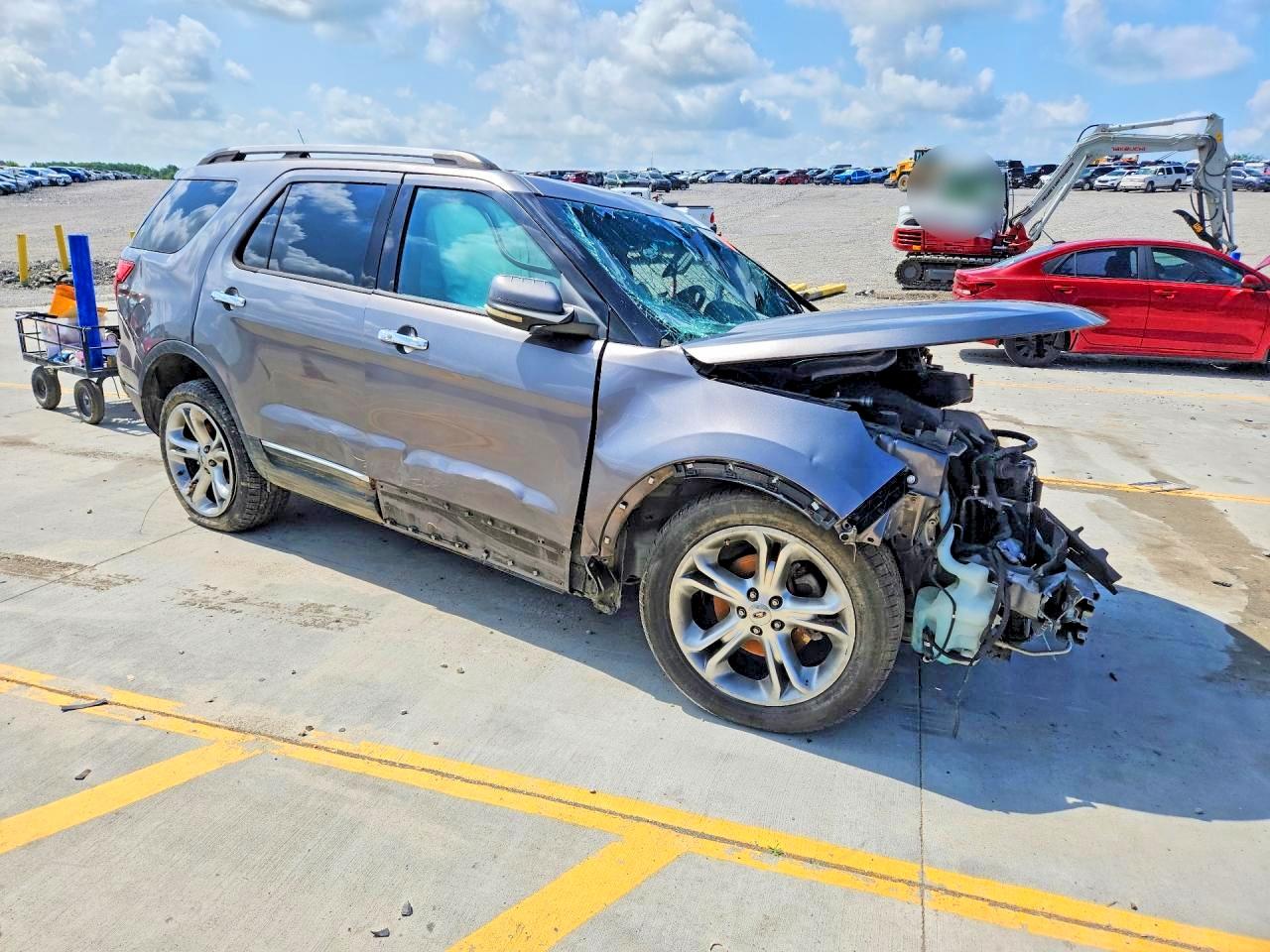 2011 Ford Explorer Limited Gray vin: 1FMHK7F85BGA69453