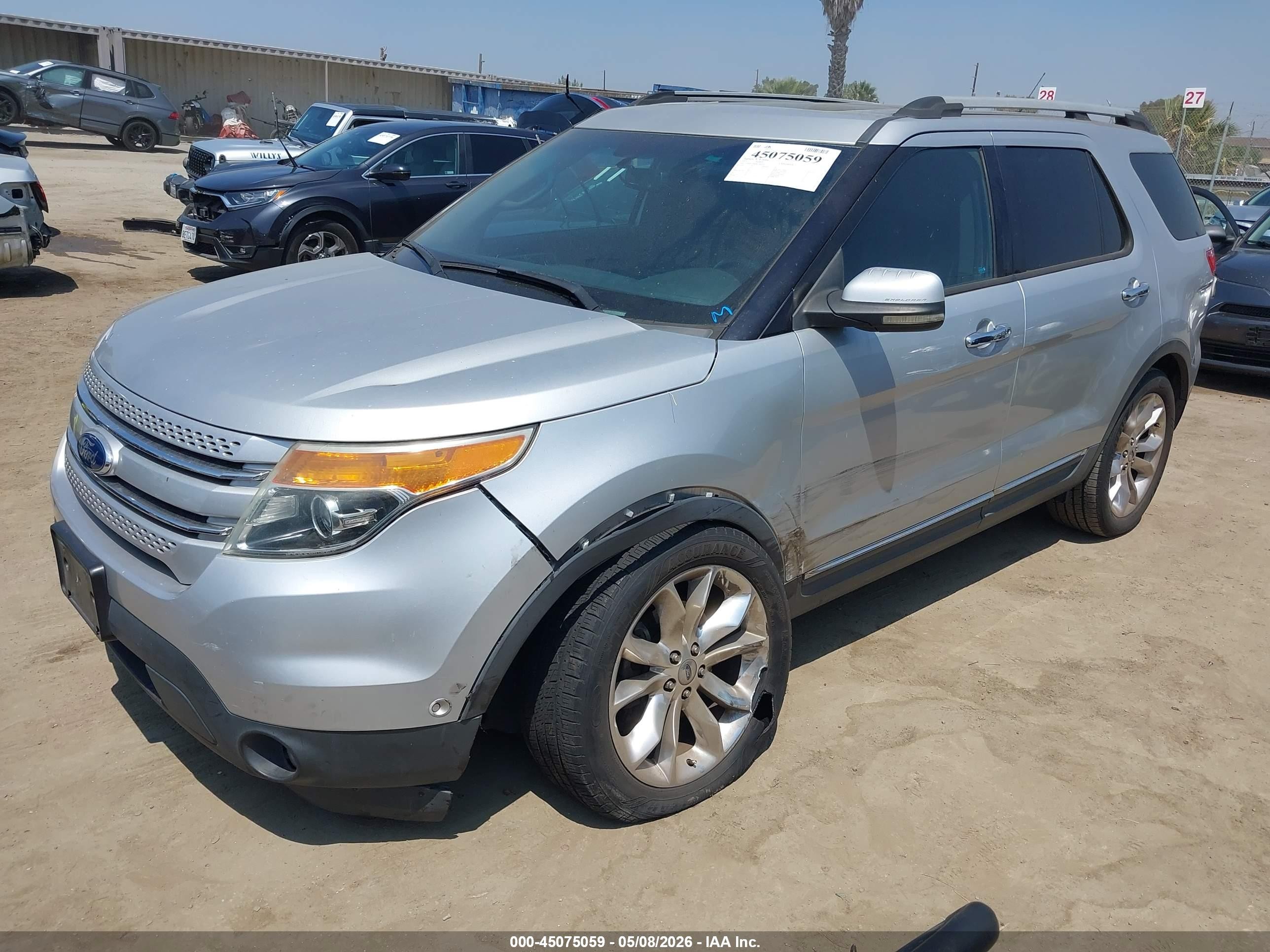 2011 Ford Explorer Limited Silver vin: 1FMHK7F85BGA87693