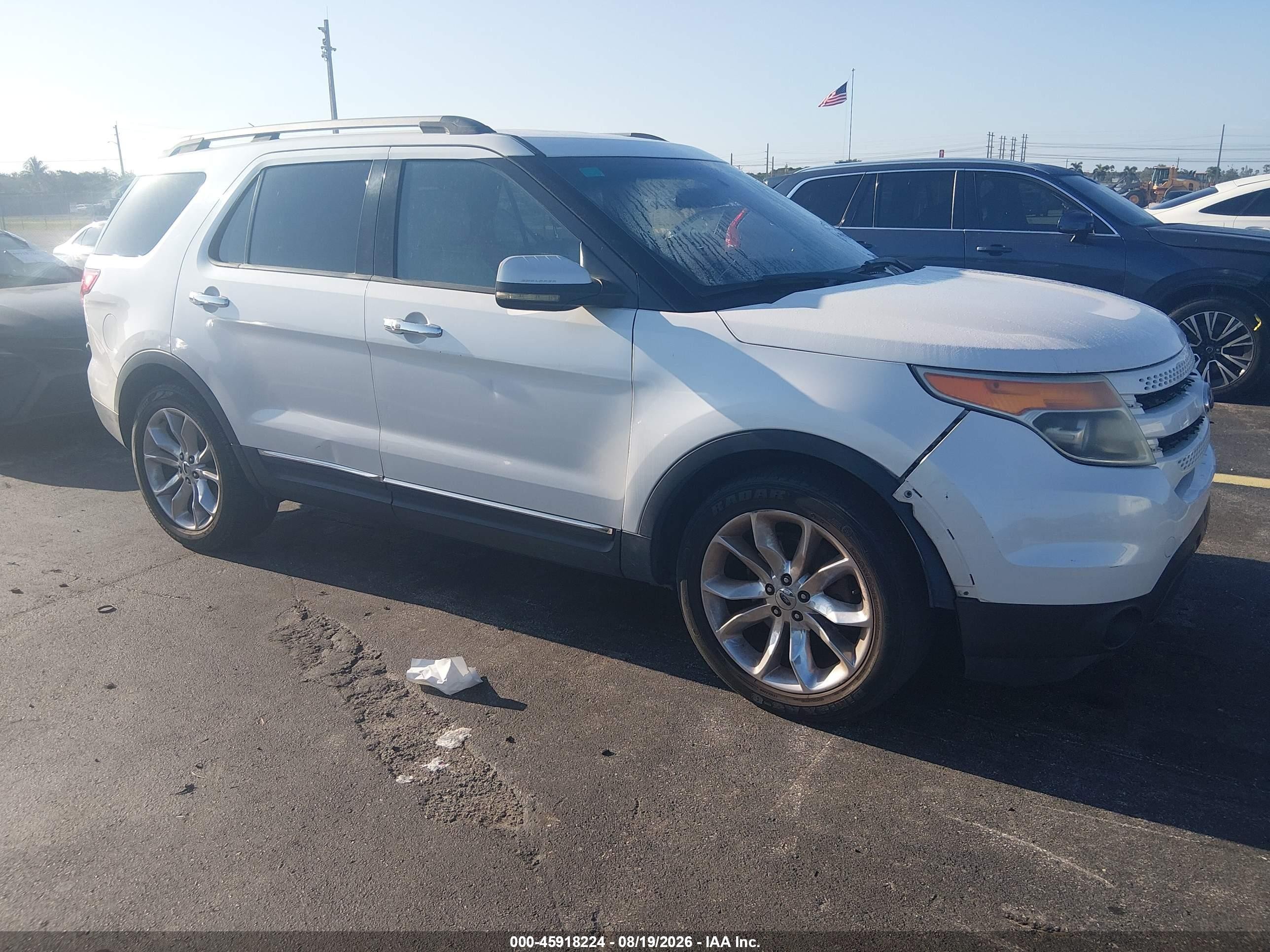 2011 Ford Explorer Limited White vin: 1FMHK7F85BGA91002