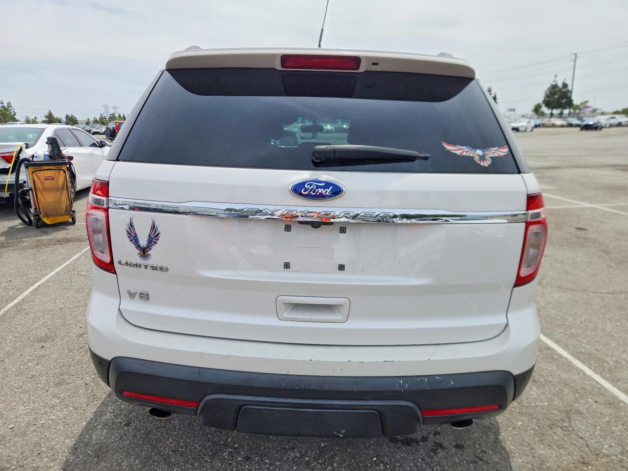 2011 Ford Explorer Limited White vin: 1FMHK7F86BGA46800