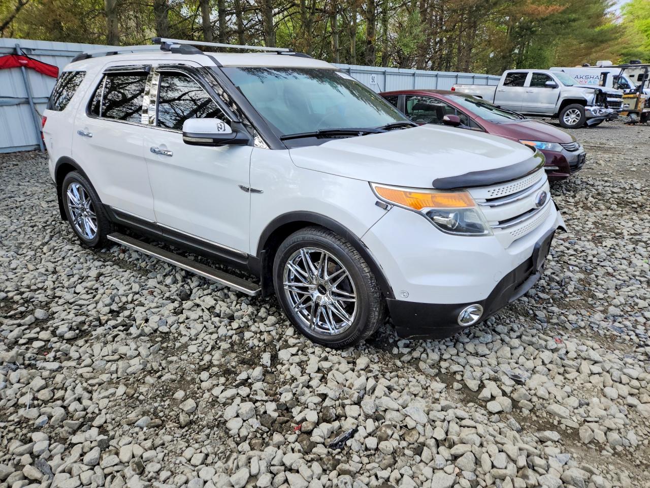 2011 Ford Explorer Limited White vin: 1FMHK7F86BGA88836