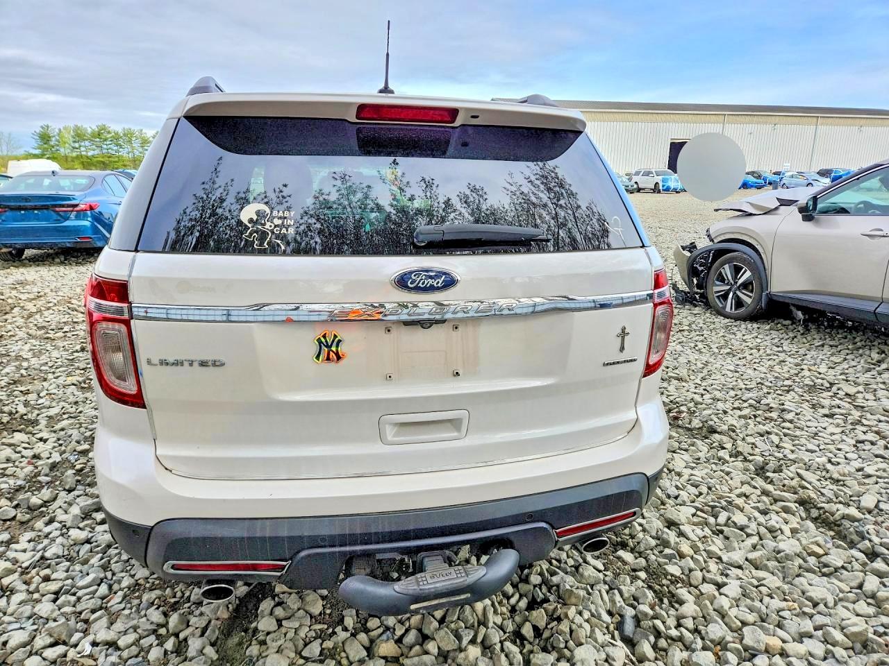 2011 Ford Explorer Limited White vin: 1FMHK7F86BGA88836