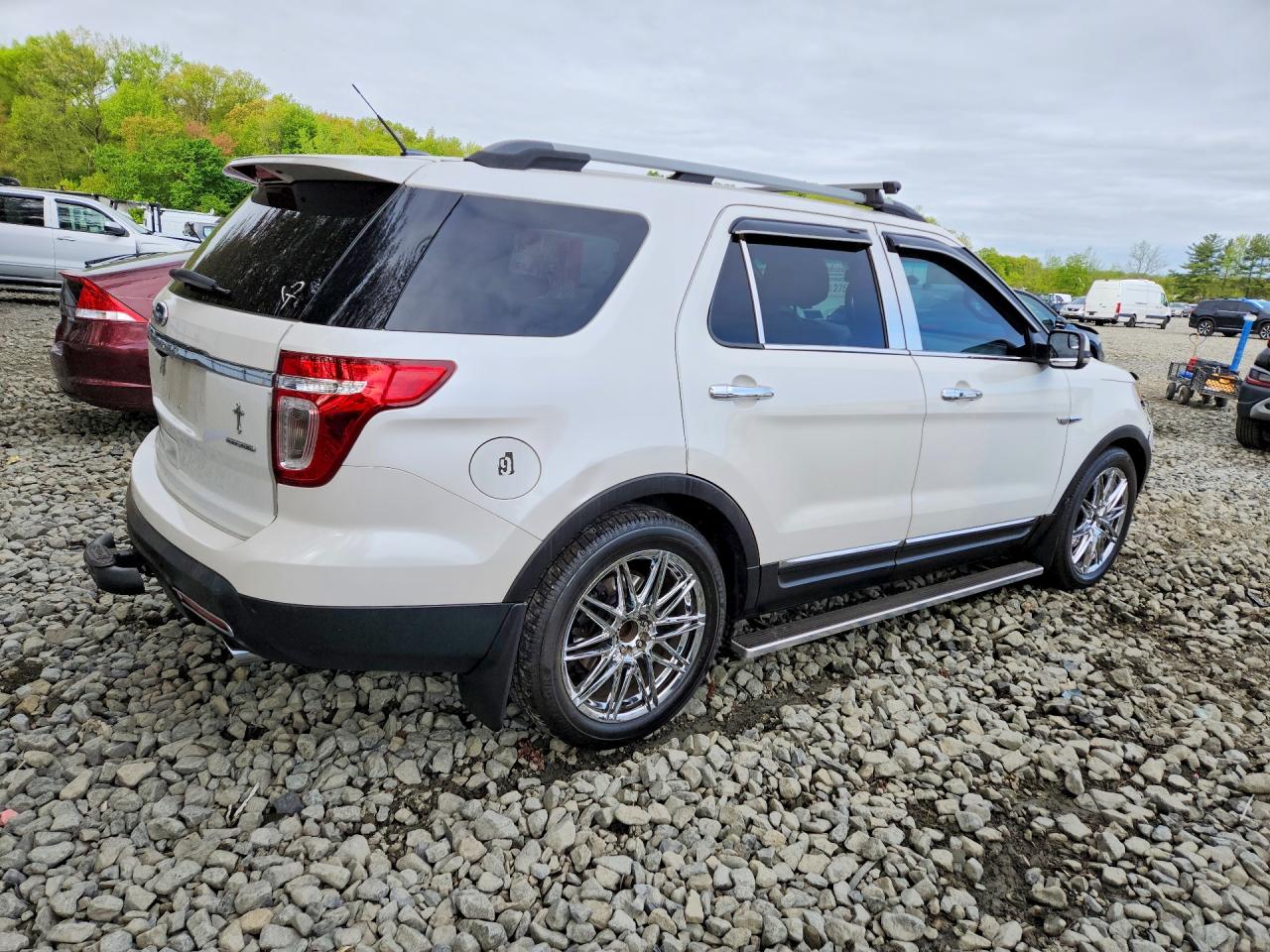 2011 Ford Explorer Limited White vin: 1FMHK7F86BGA88836