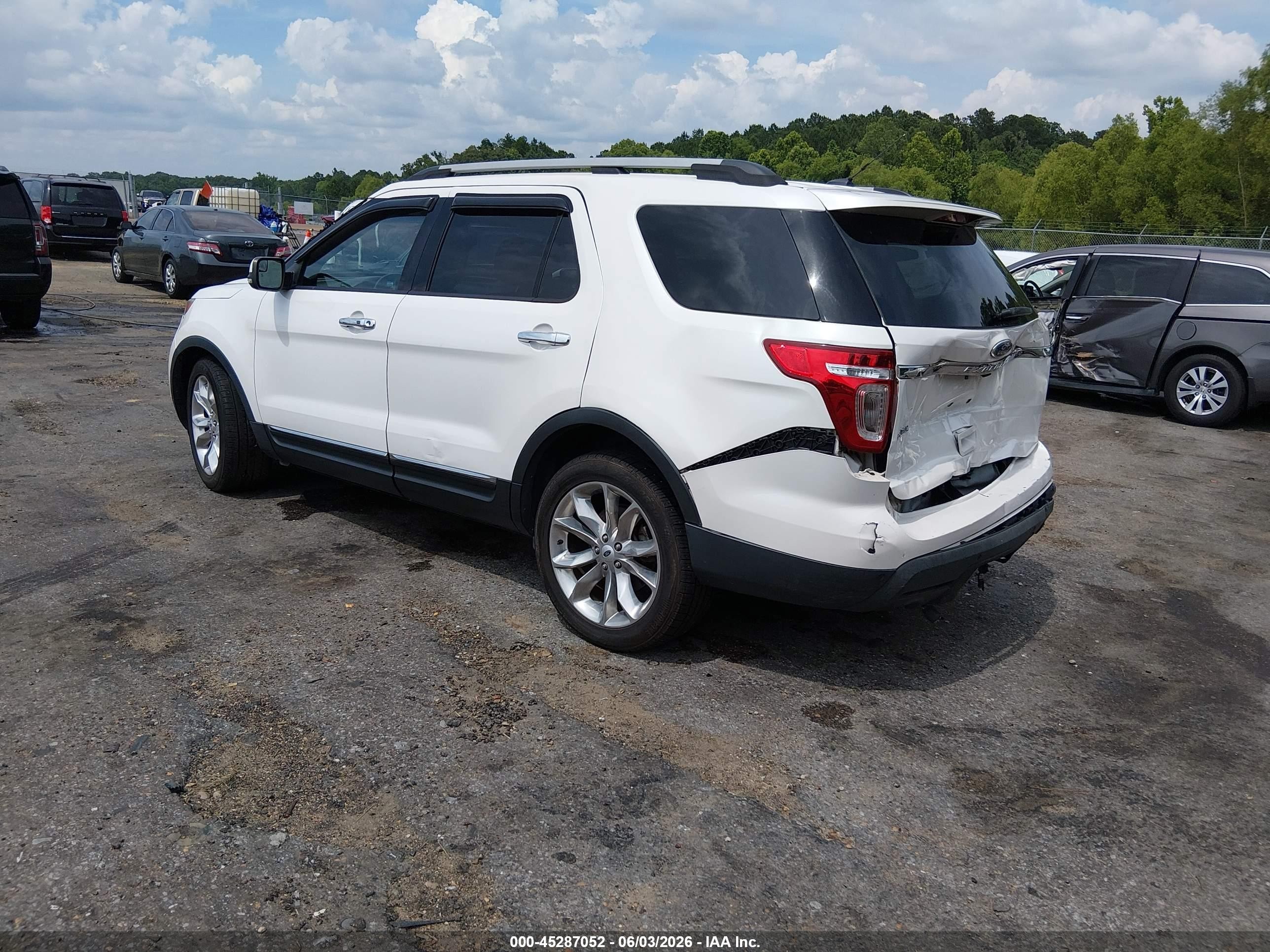 2012 Ford Explorer Limited White vin: 1FMHK7F86CGA79958