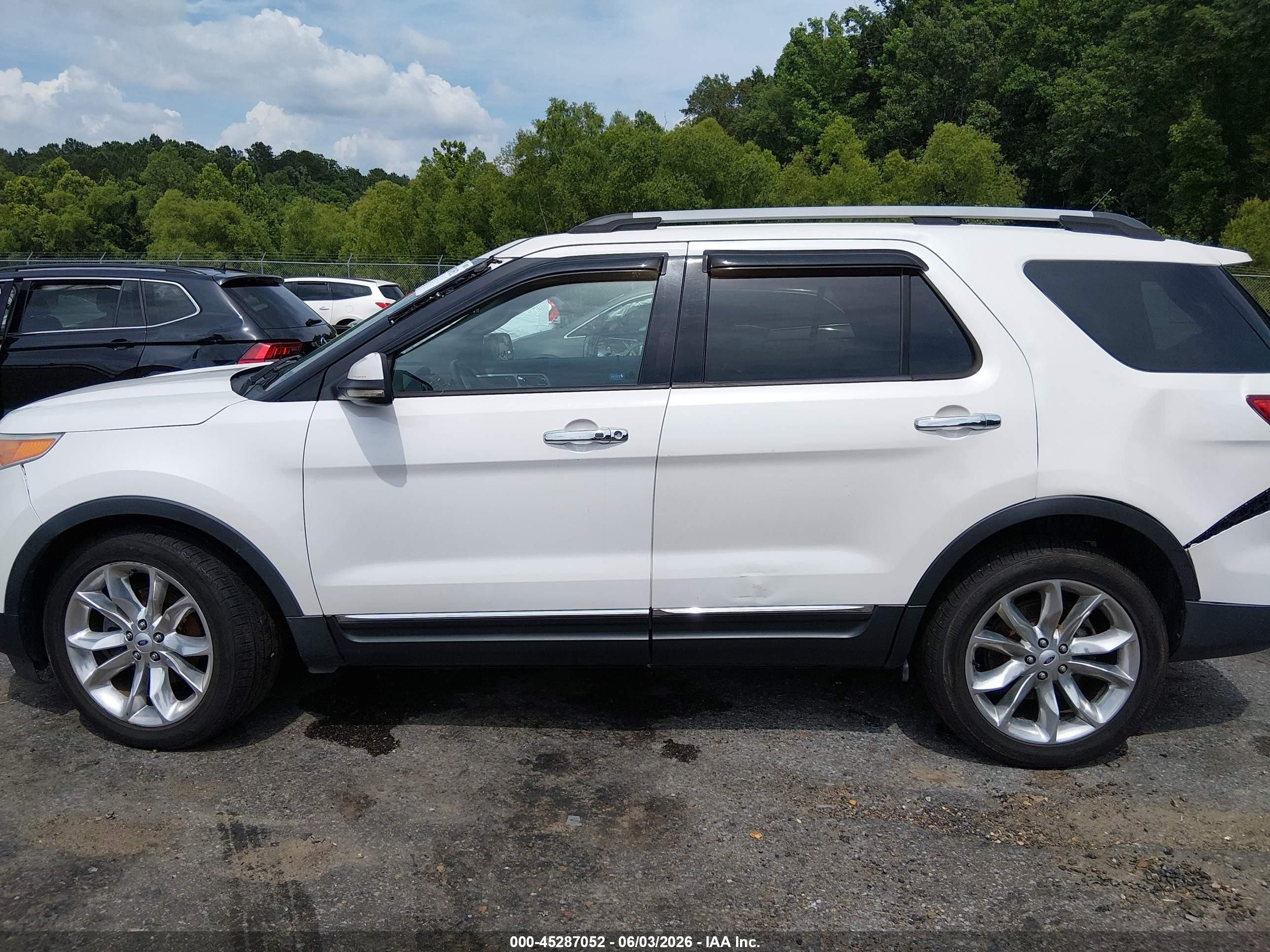 2012 Ford Explorer Limited White vin: 1FMHK7F86CGA79958