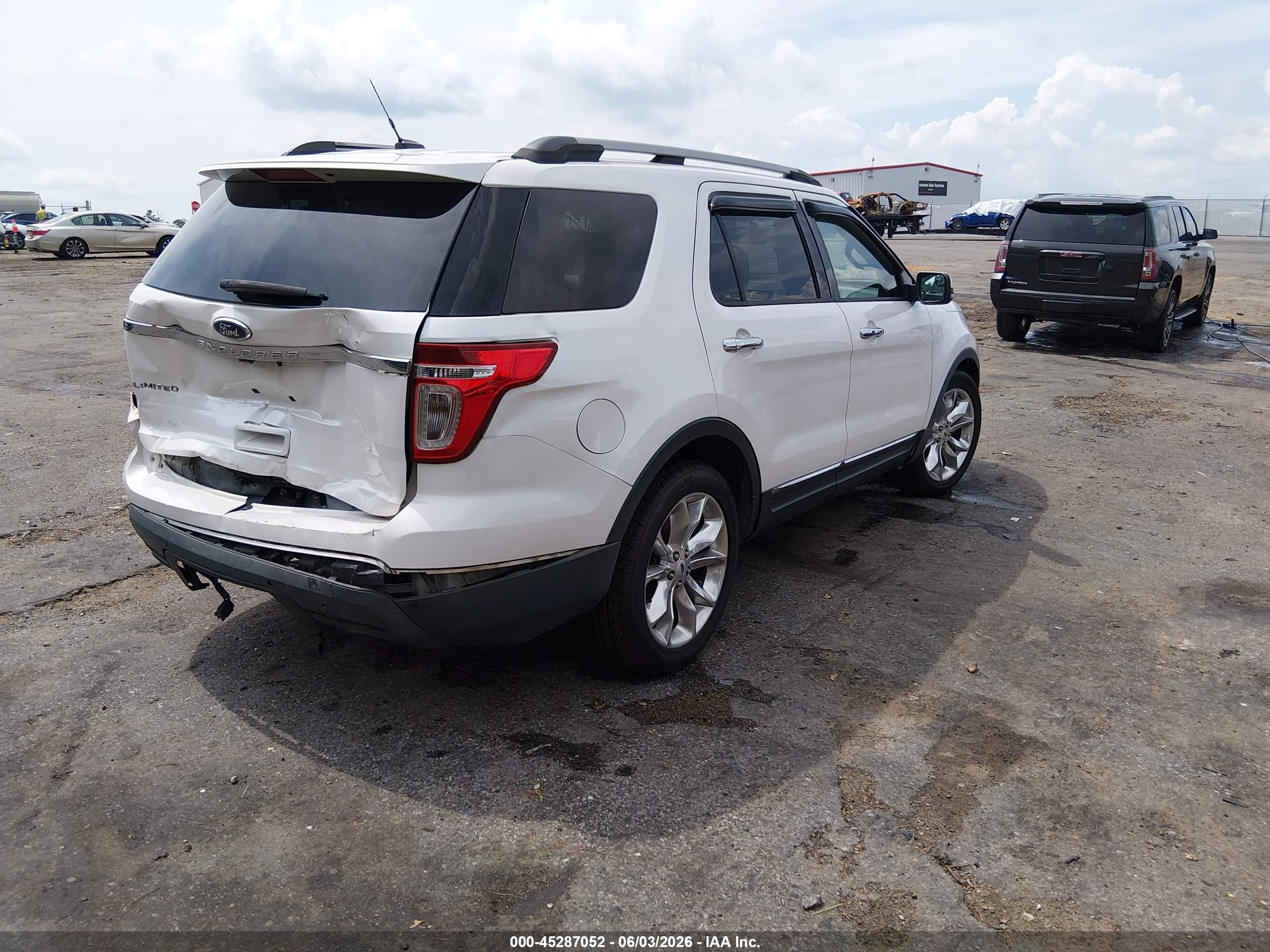 2012 Ford Explorer Limited White vin: 1FMHK7F86CGA79958