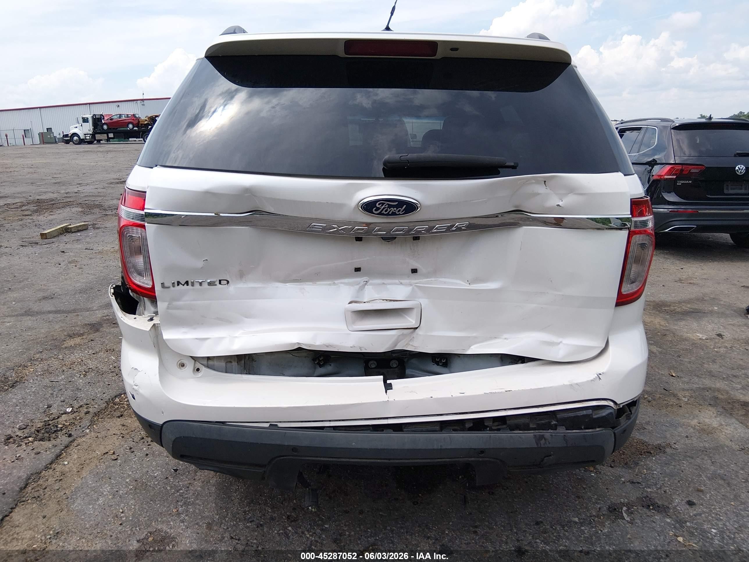 2012 Ford Explorer Limited White vin: 1FMHK7F86CGA79958