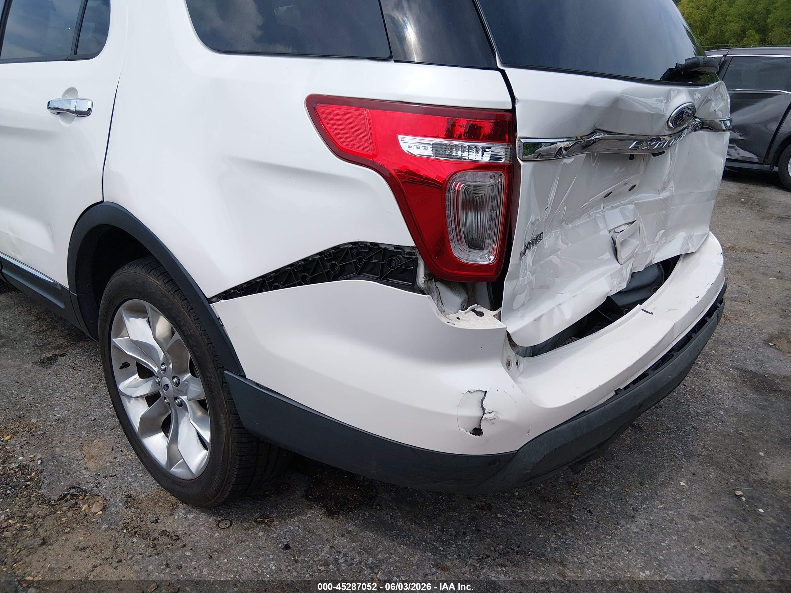 2012 Ford Explorer Limited White vin: 1FMHK7F86CGA79958