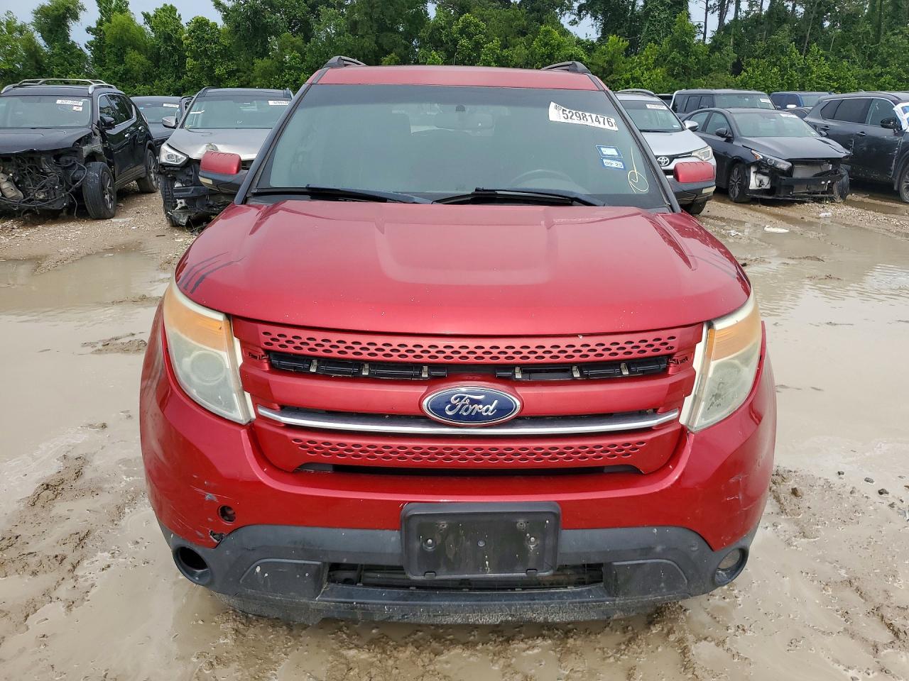 2012 Ford Explorer Red vin: 1FMHK7F86CGA93665