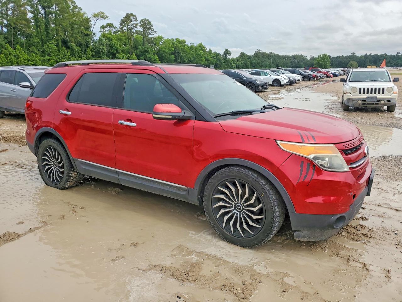 2012 Ford Explorer Red vin: 1FMHK7F86CGA93665