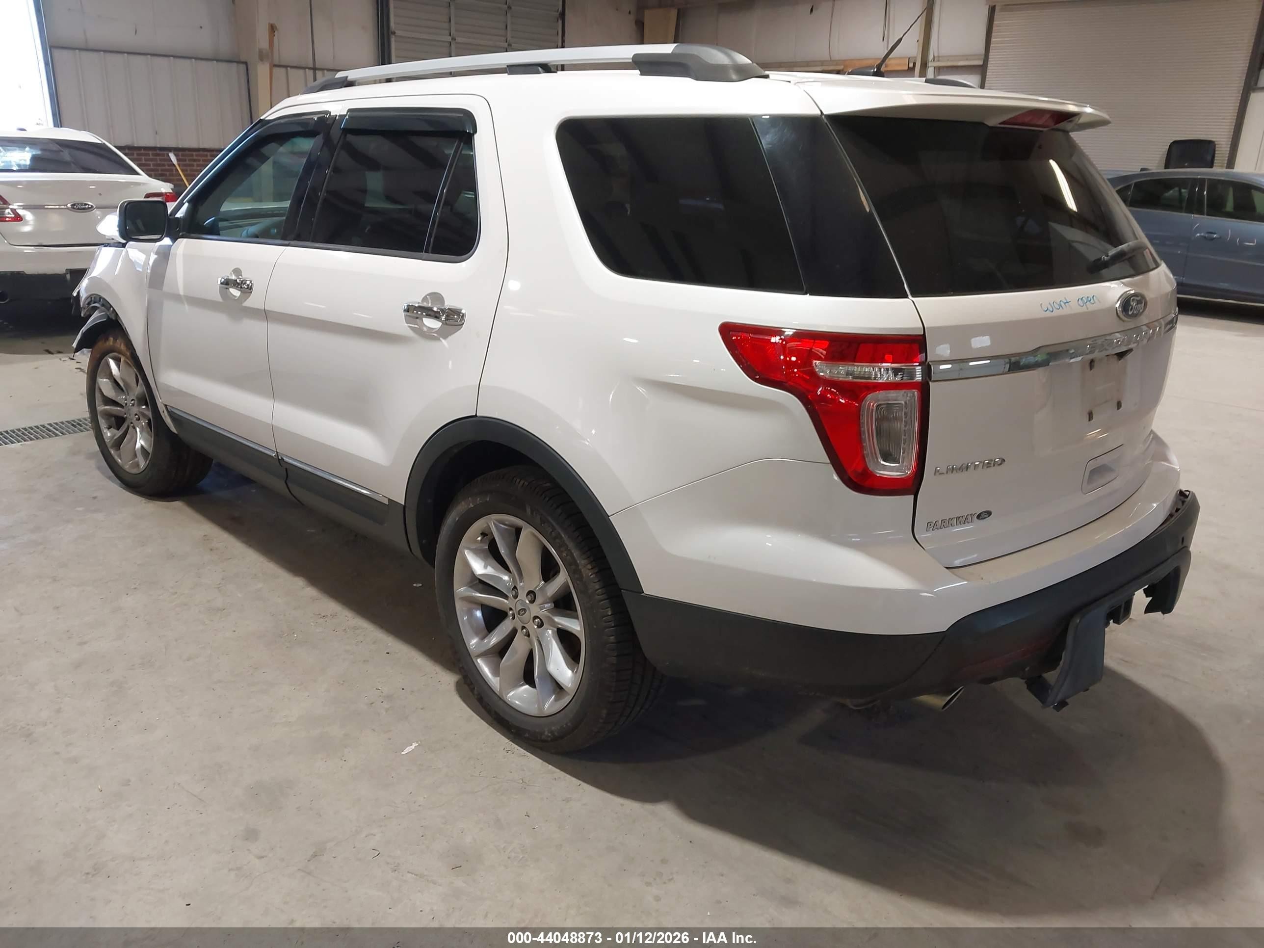 2011 Ford Explorer Limited White vin: 1FMHK7F87BGA63699