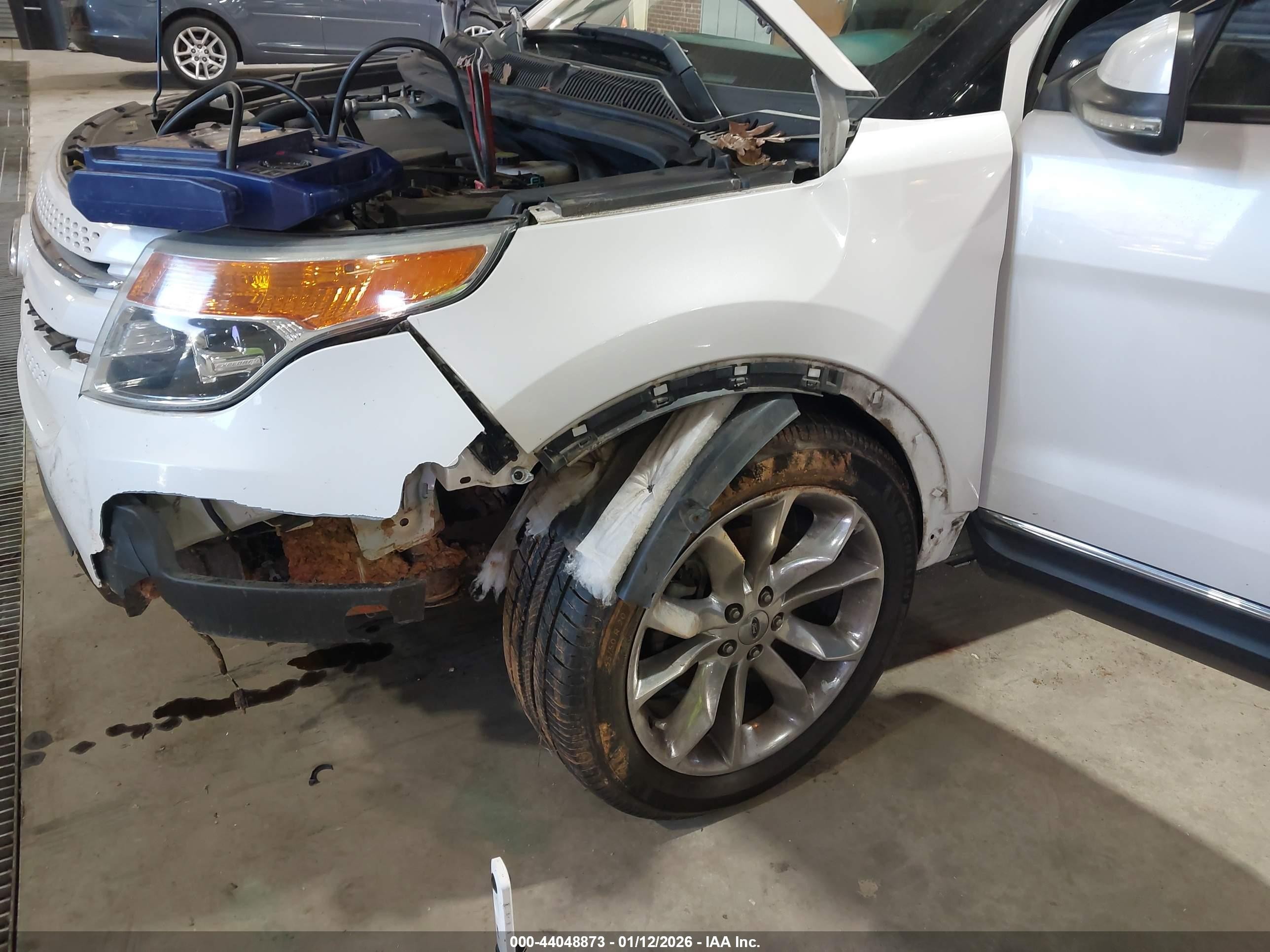 2011 Ford Explorer Limited White vin: 1FMHK7F87BGA63699