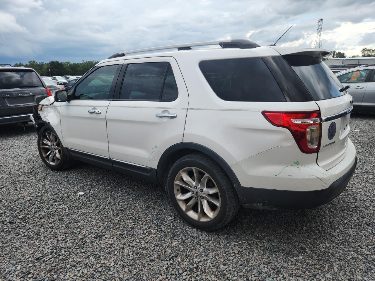 2011 Ford Explorer Limited White vin: 1FMHK7F87BGA88408