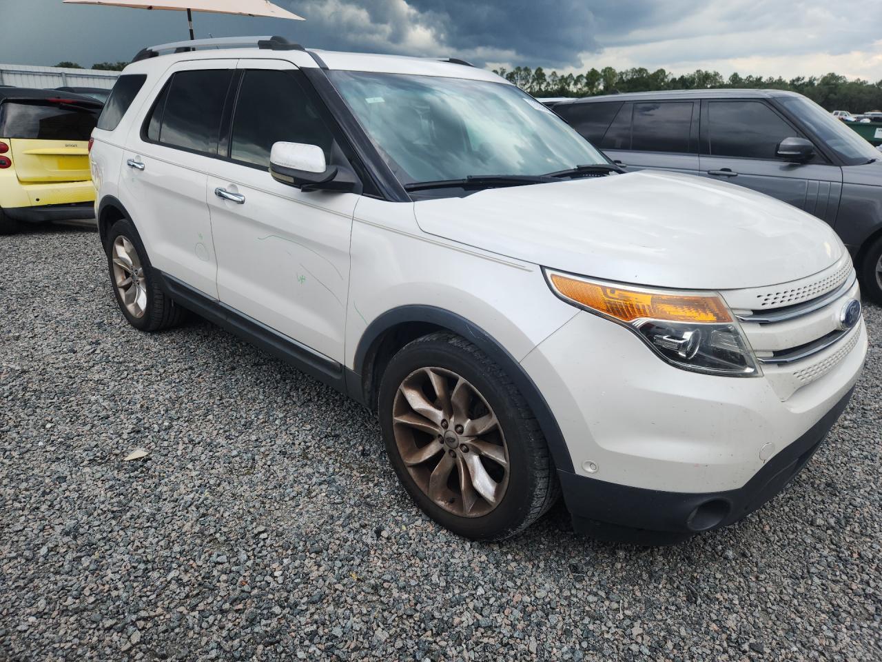 2011 Ford Explorer Limited White vin: 1FMHK7F87BGA88408