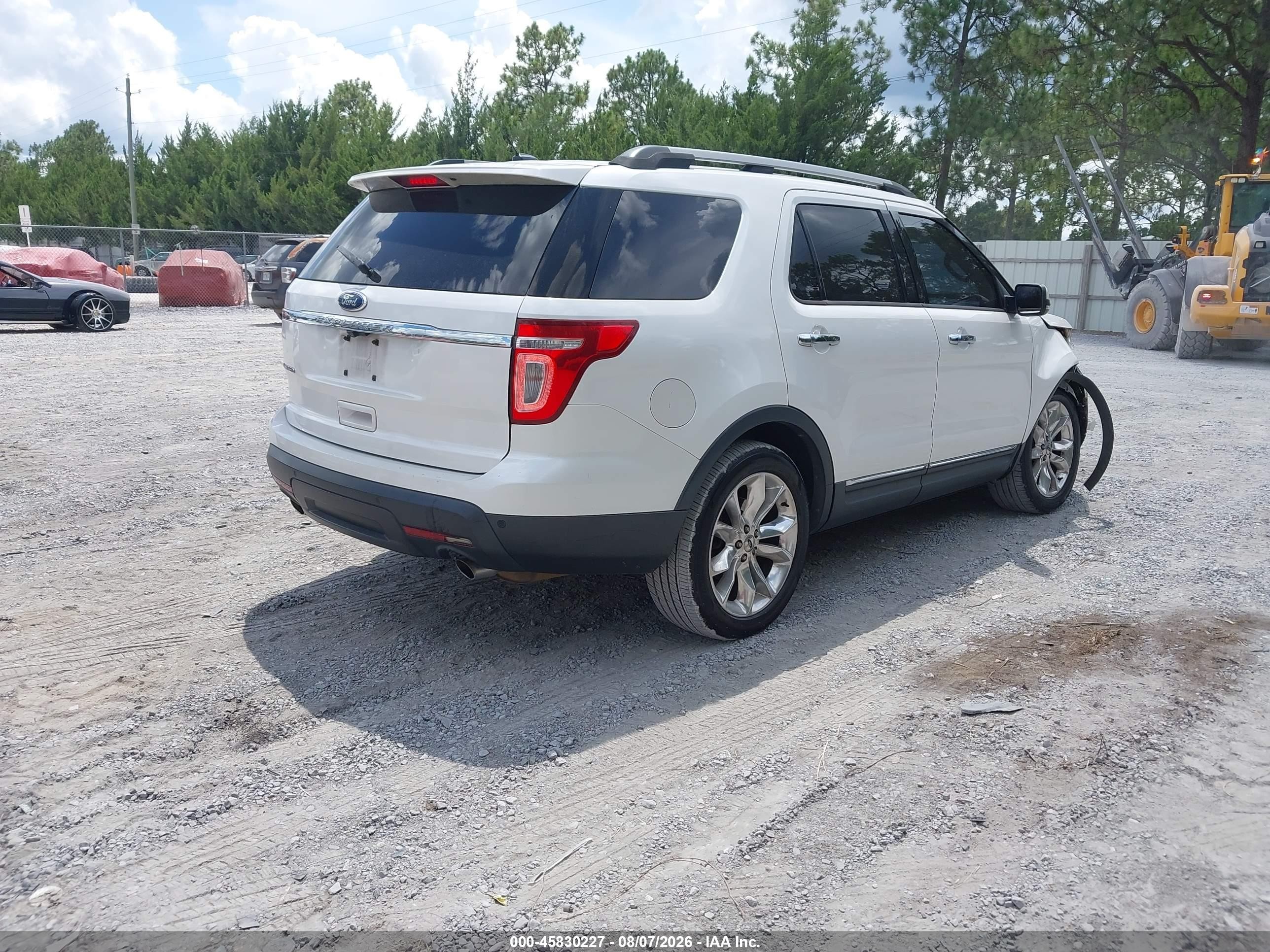 2011 Ford Explorer Limited White vin: 1FMHK7F87BGA94709