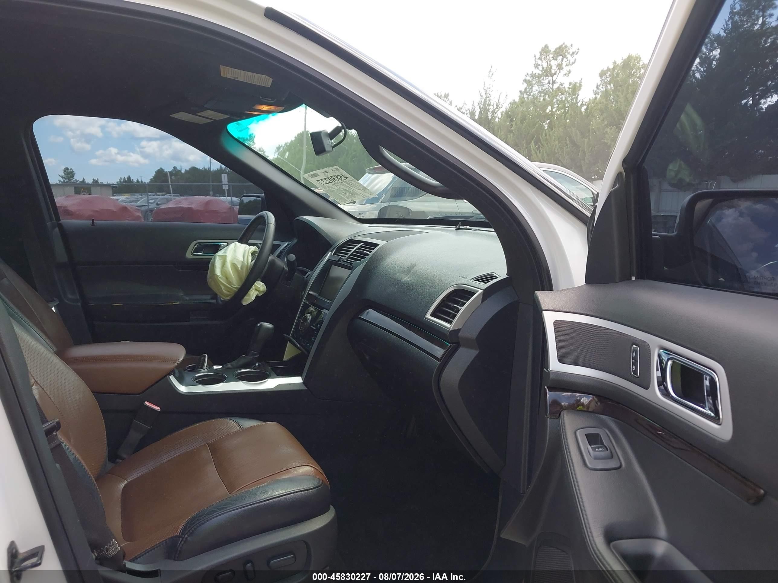 2011 Ford Explorer Limited White vin: 1FMHK7F87BGA94709