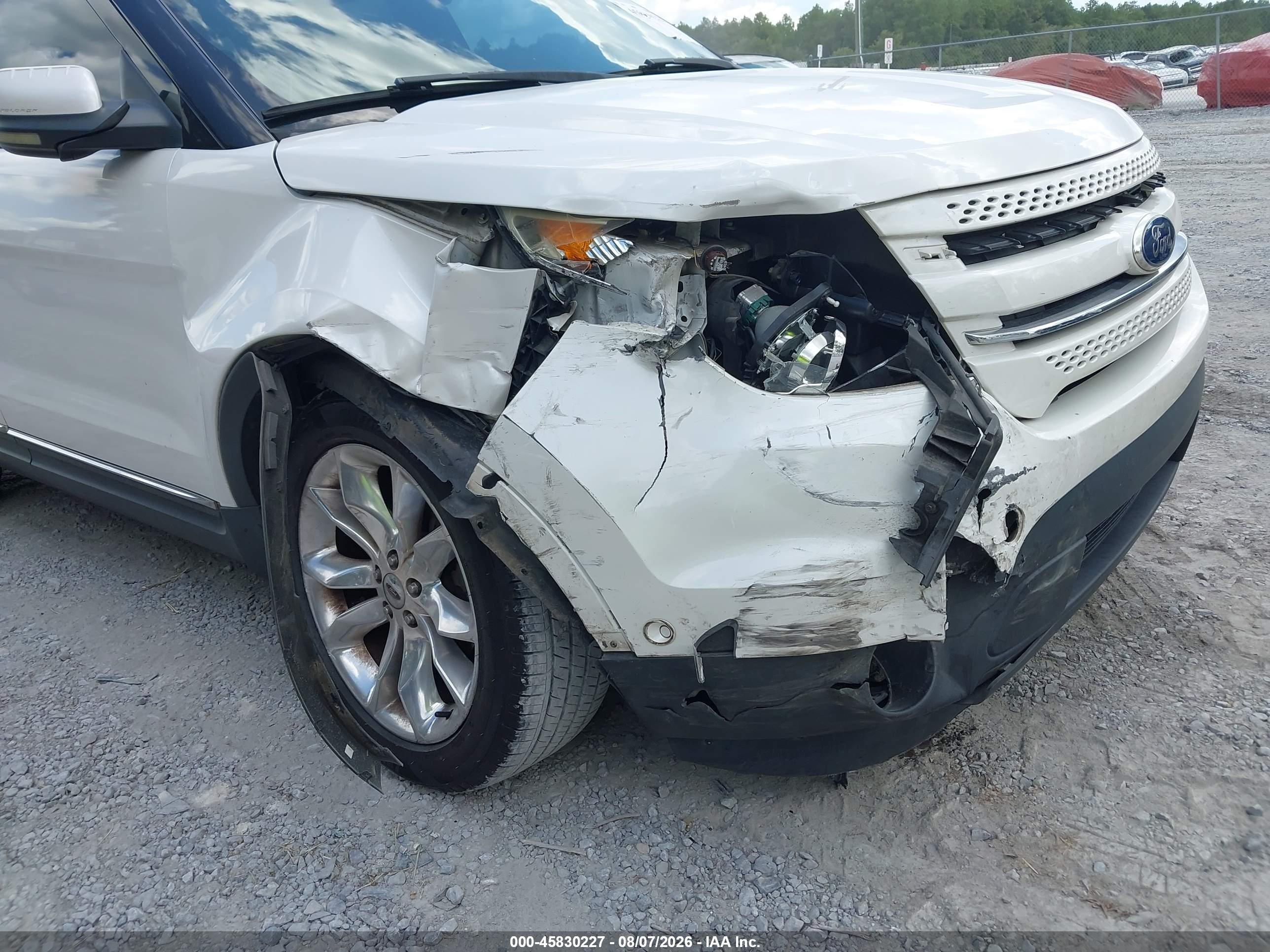 2011 Ford Explorer Limited White vin: 1FMHK7F87BGA94709