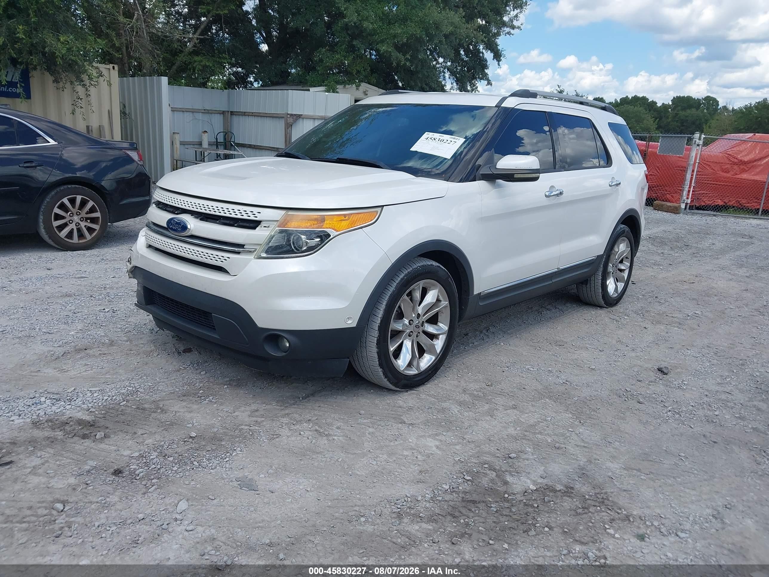 2011 Ford Explorer Limited White vin: 1FMHK7F87BGA94709