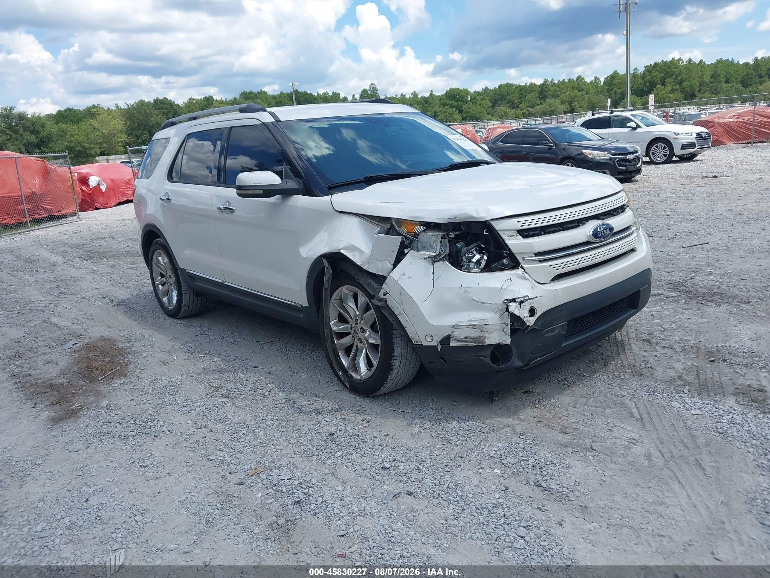2011 Ford Explorer Limited White vin: 1FMHK7F87BGA94709