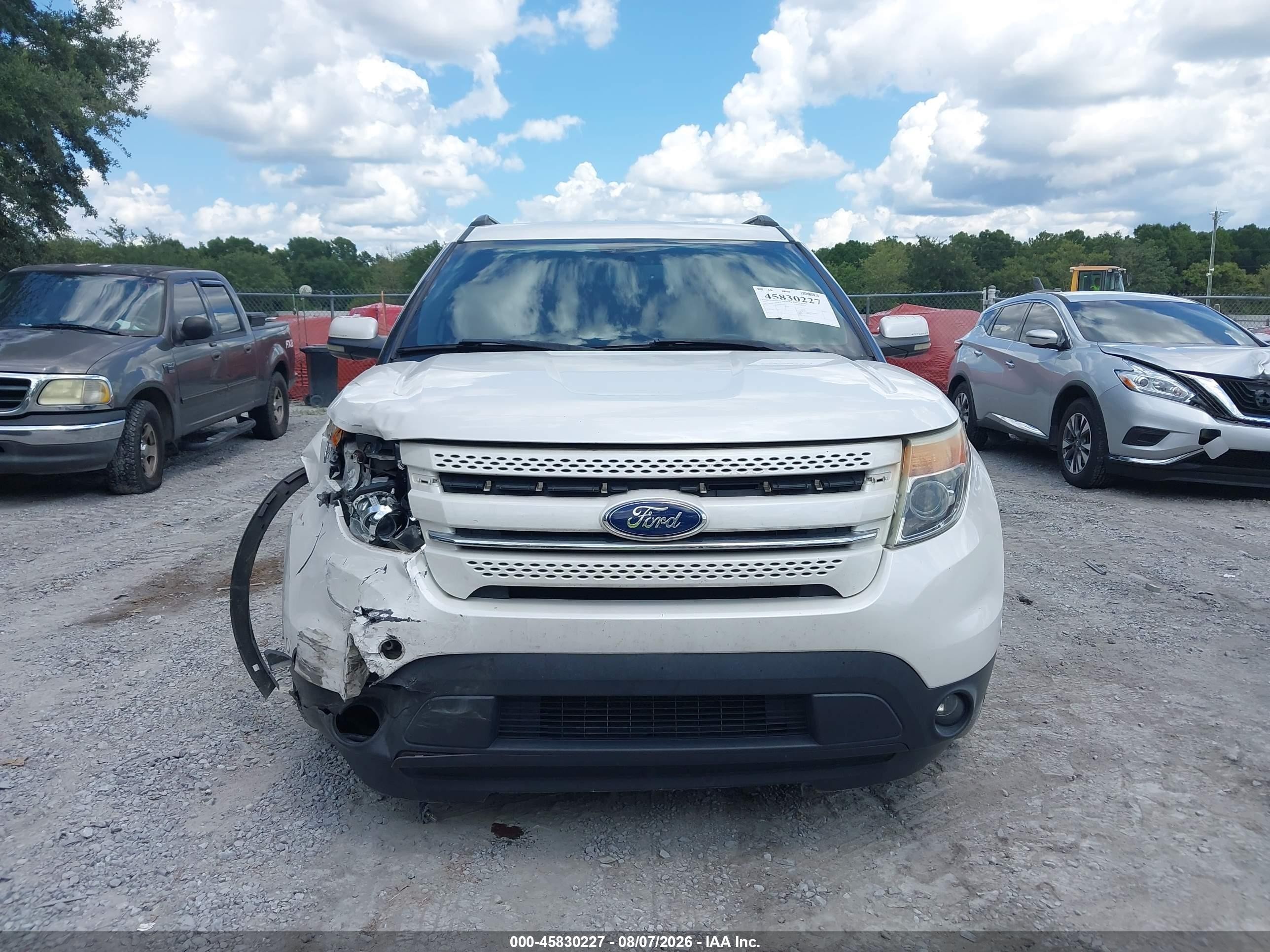 2011 Ford Explorer Limited White vin: 1FMHK7F87BGA94709